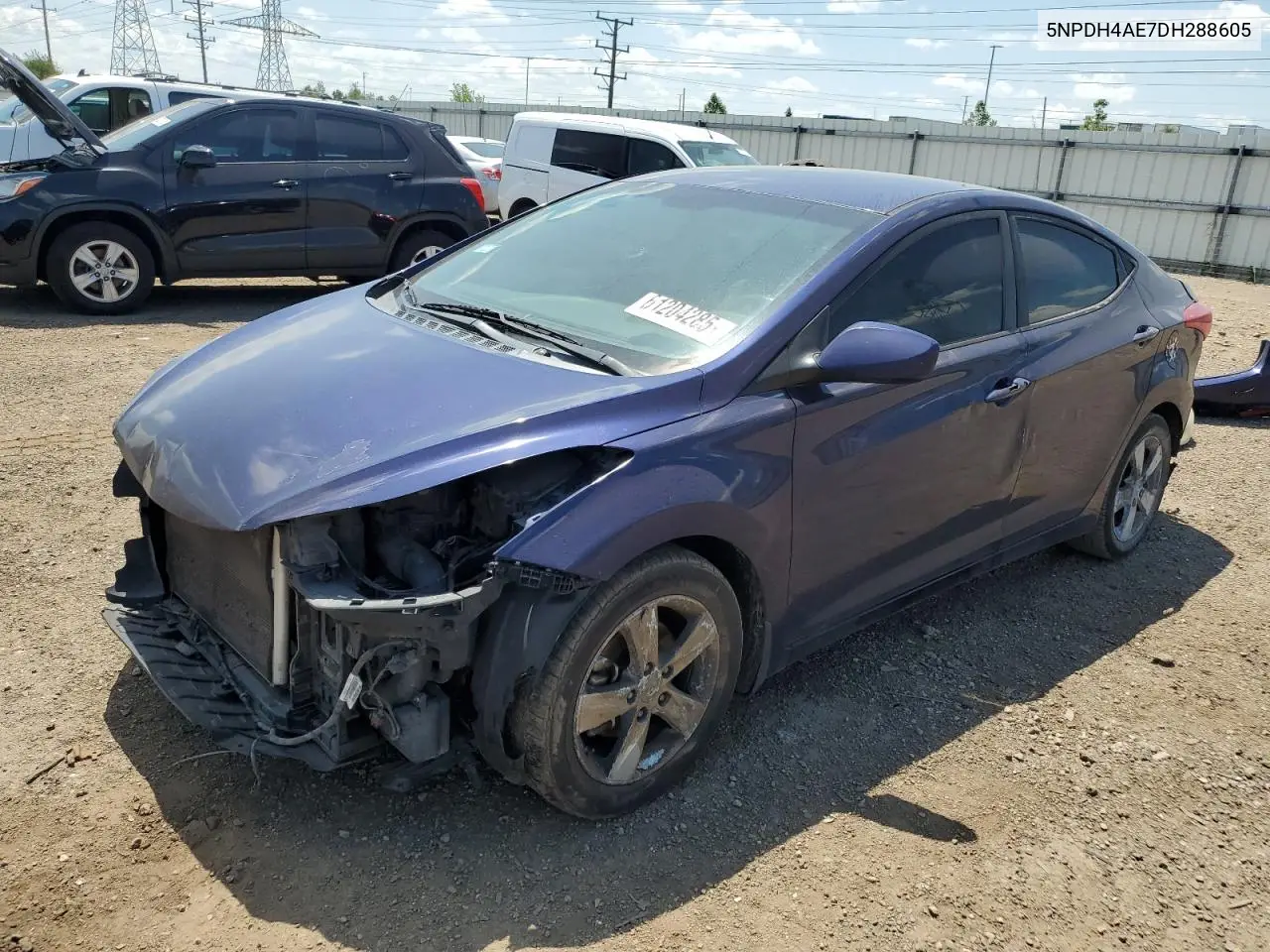 2013 Hyundai Elantra Gls VIN: 5NPDH4AE7DH288605 Lot: 61204285