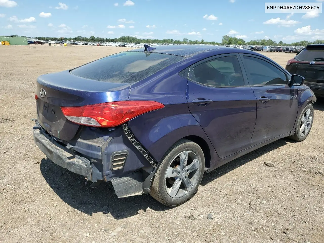 2013 Hyundai Elantra Gls VIN: 5NPDH4AE7DH288605 Lot: 61204285