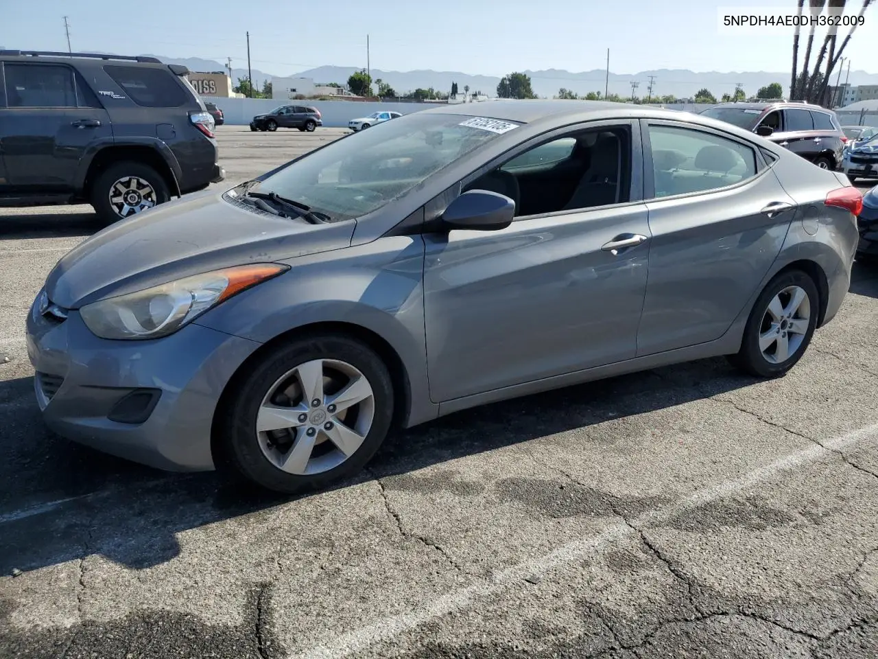 2013 Hyundai Elantra Gls VIN: 5NPDH4AE0DH362009 Lot: 61252105