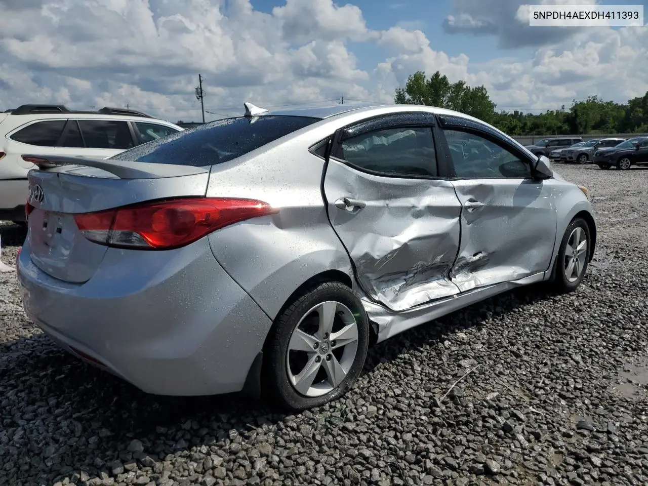 2013 Hyundai Elantra Gls VIN: 5NPDH4AEXDH411393 Lot: 62668905