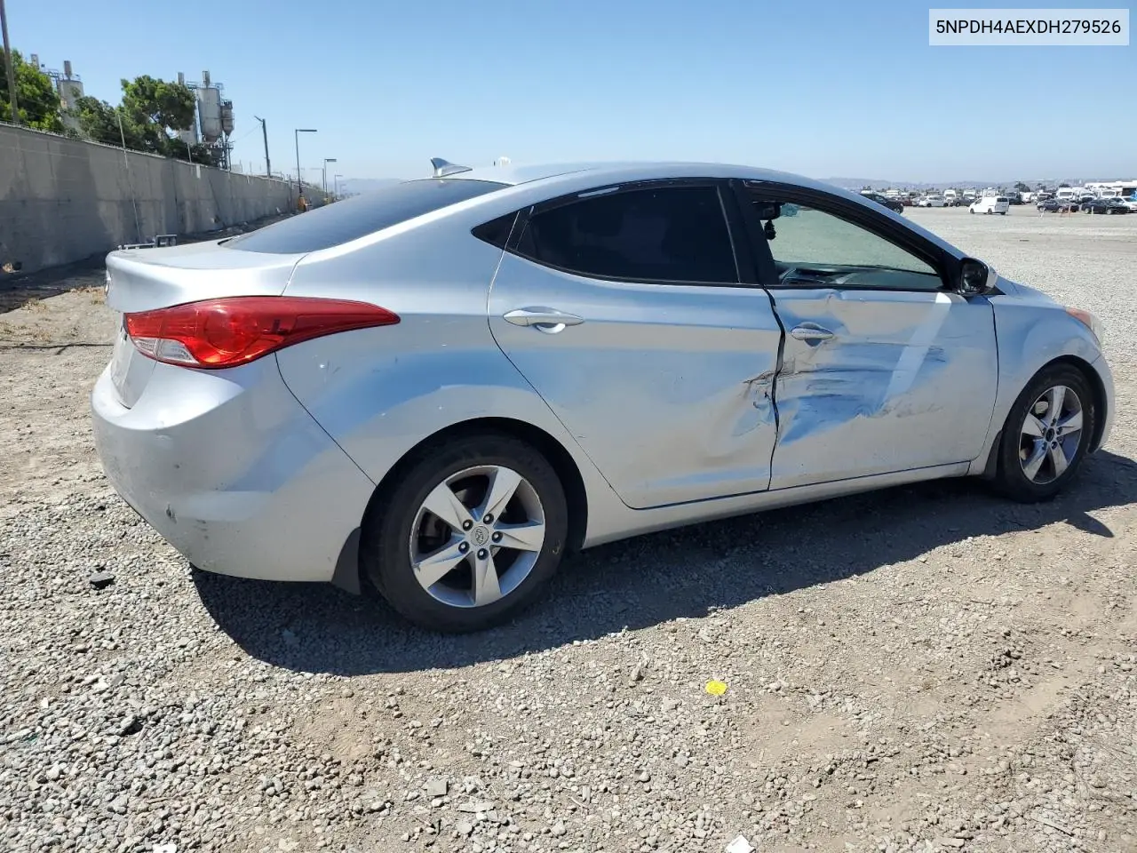 2013 Hyundai Elantra Gls VIN: 5NPDH4AEXDH279526 Lot: 62707025