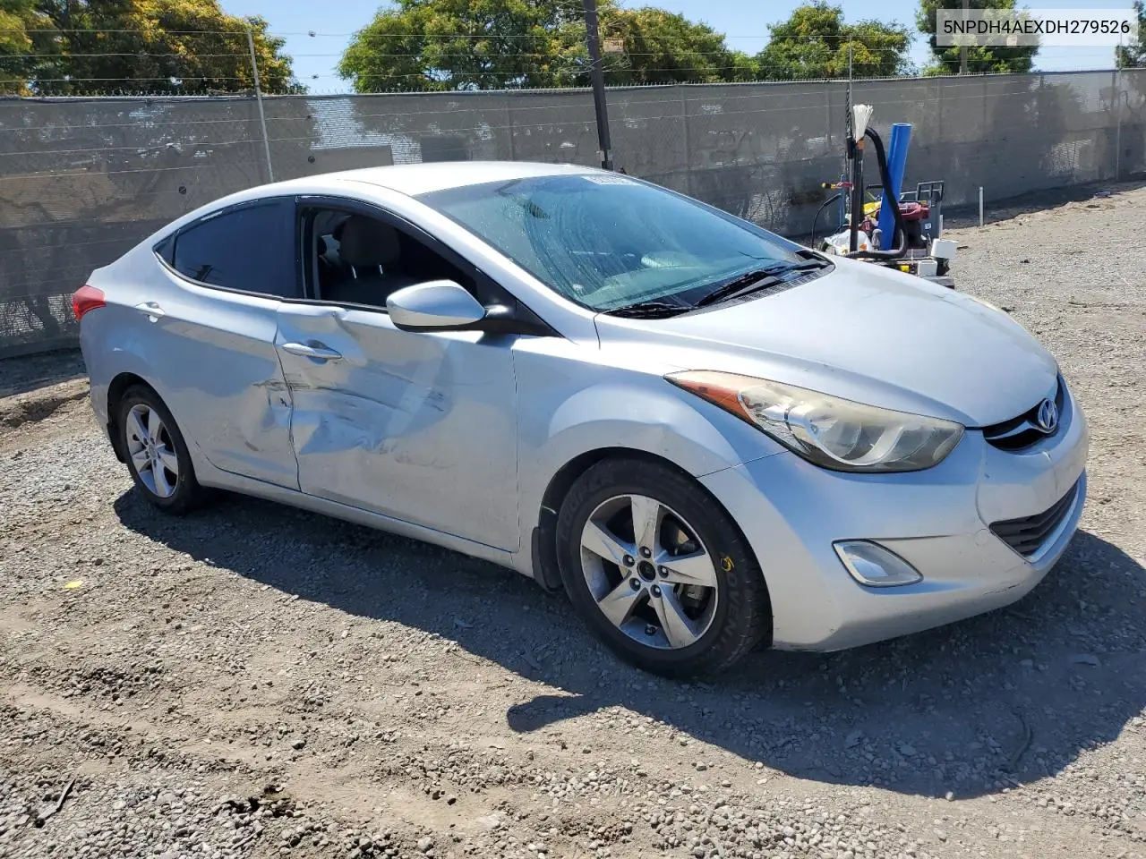 2013 Hyundai Elantra Gls VIN: 5NPDH4AEXDH279526 Lot: 62707025