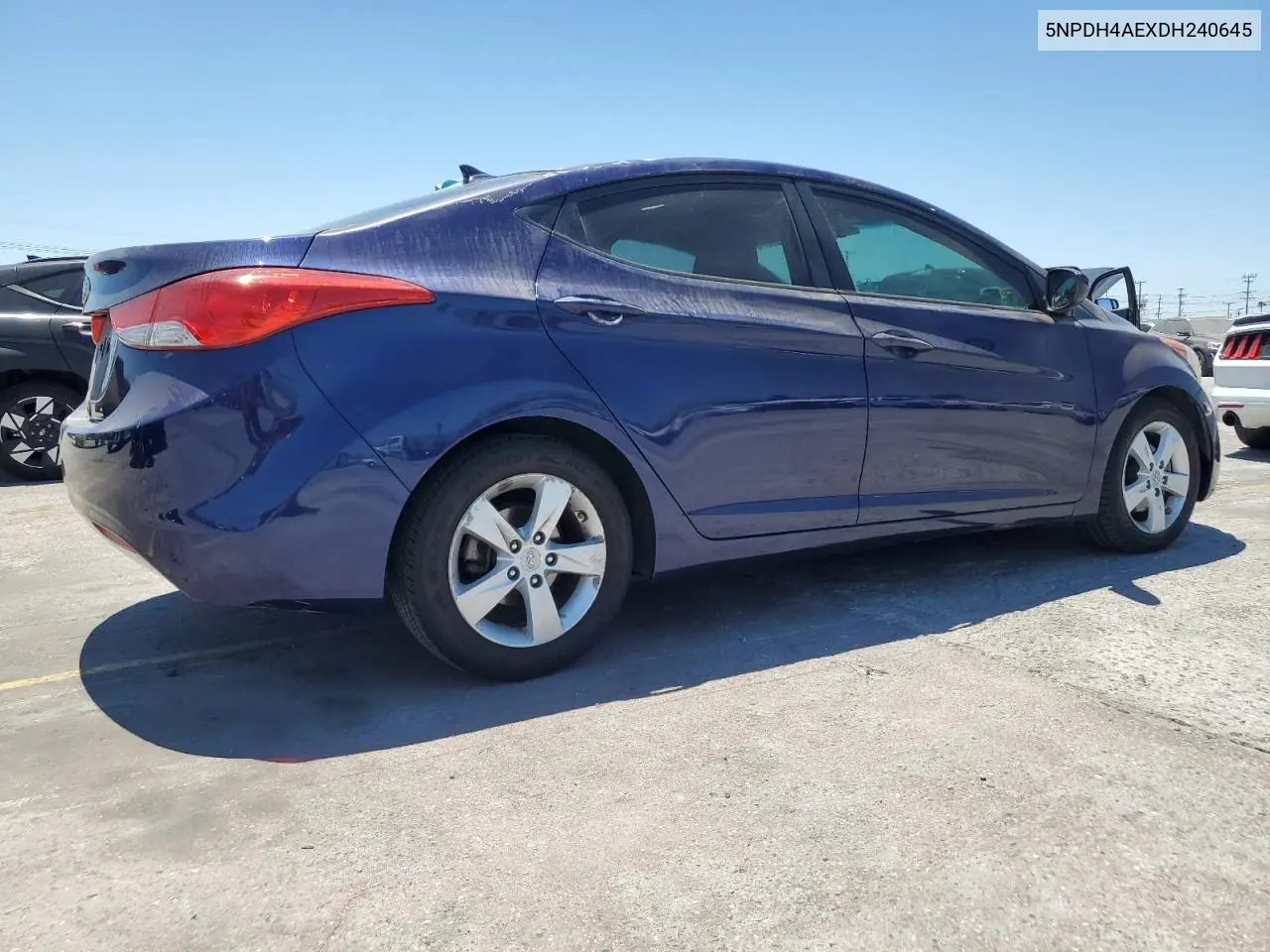 2013 Hyundai Elantra Gls VIN: 5NPDH4AEXDH240645 Lot: 62789575
