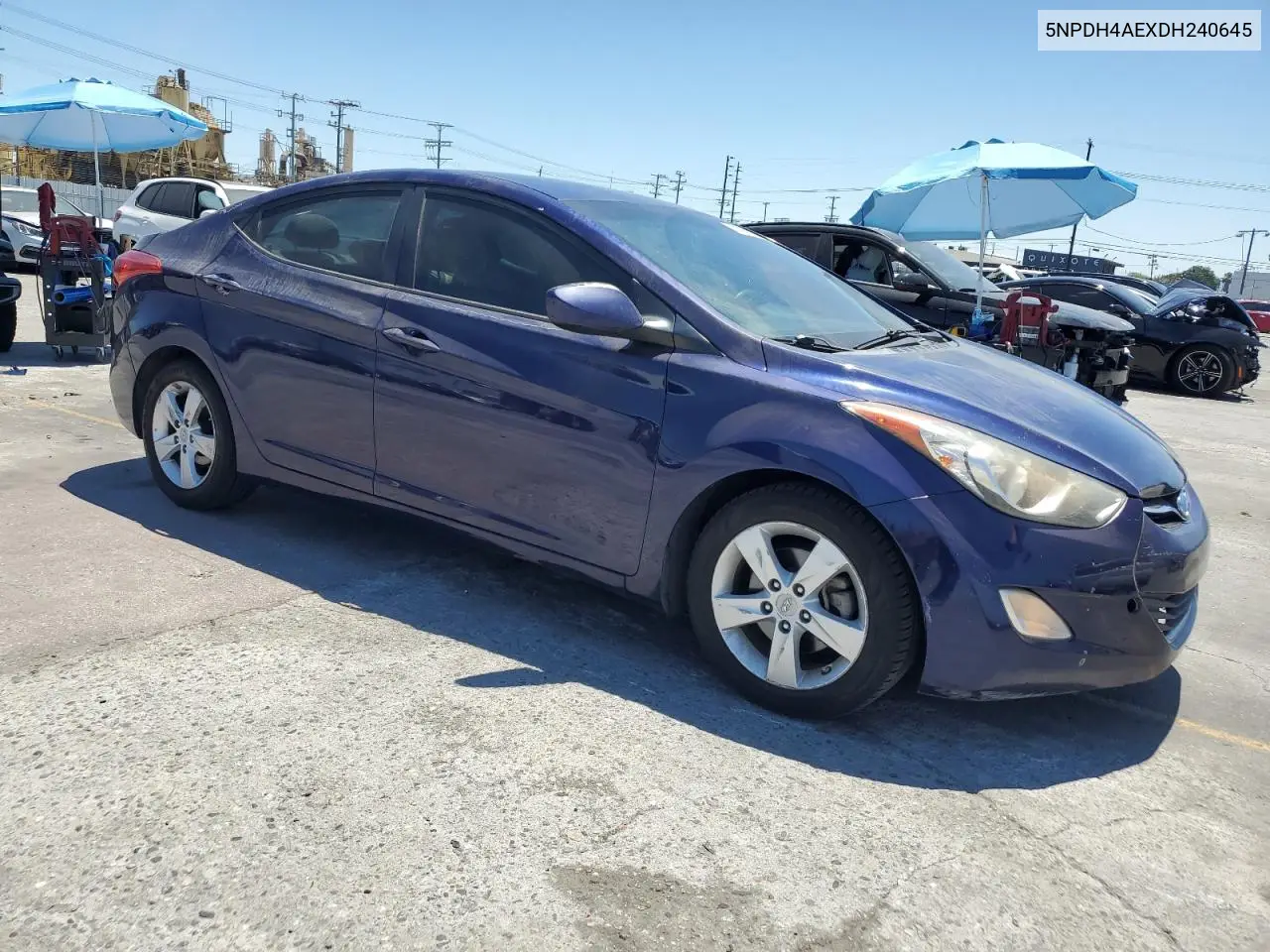 2013 Hyundai Elantra Gls VIN: 5NPDH4AEXDH240645 Lot: 62789575