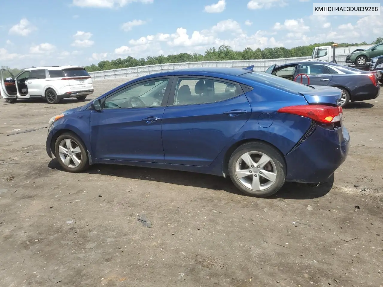 2013 Hyundai Elantra Gls VIN: KMHDH4AE3DU839288 Lot: 62812245