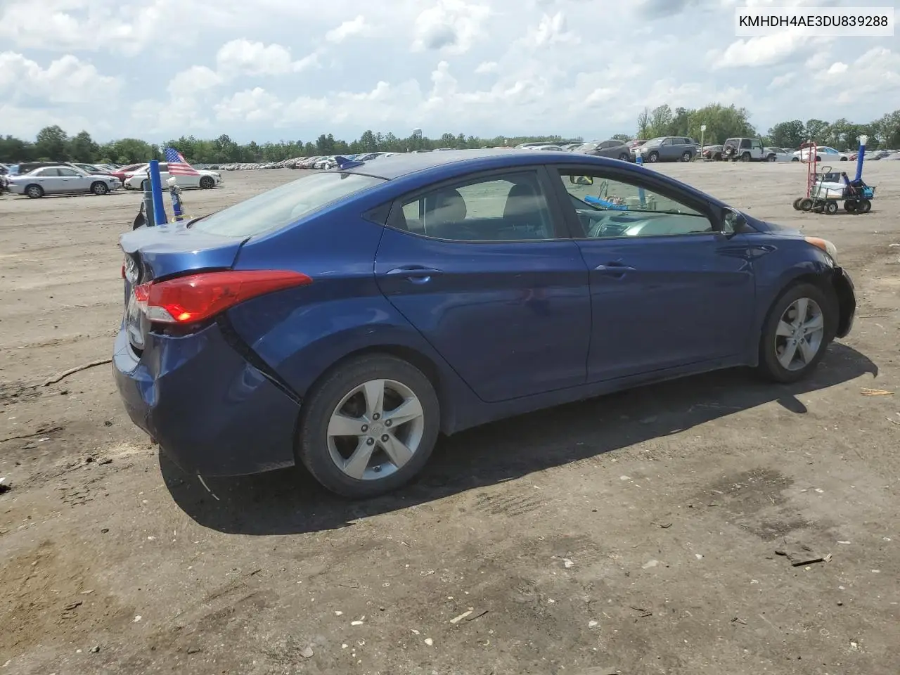 2013 Hyundai Elantra Gls VIN: KMHDH4AE3DU839288 Lot: 62812245