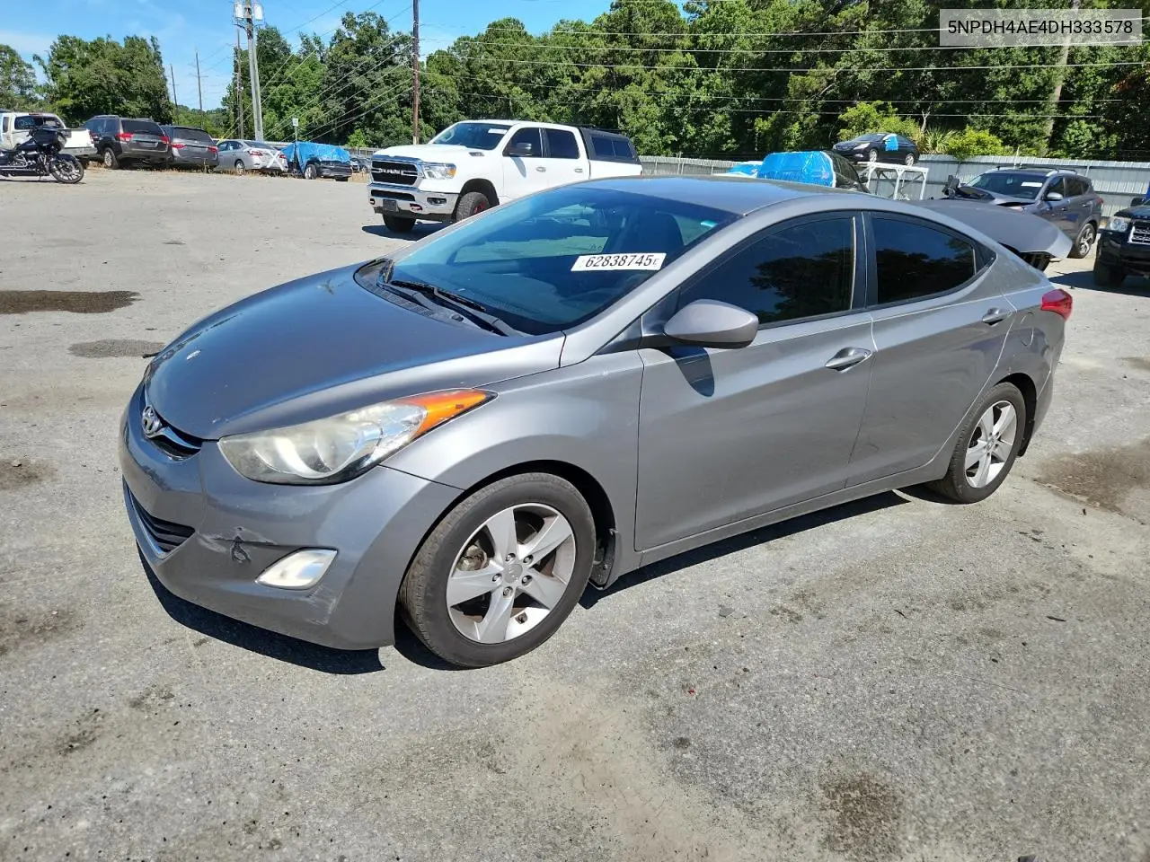 2013 Hyundai Elantra Gls VIN: 5NPDH4AE4DH333578 Lot: 62838745