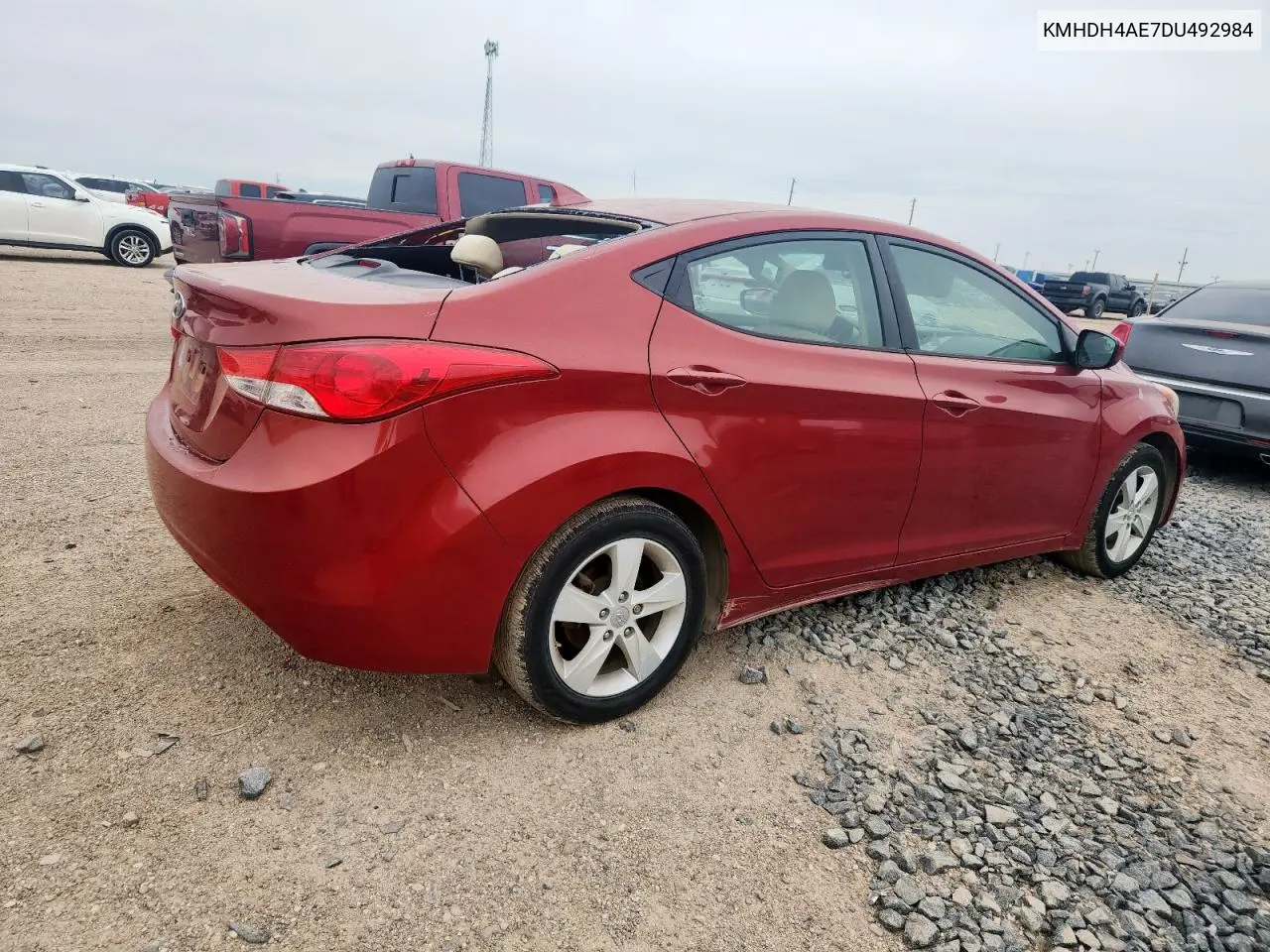 2013 Hyundai Elantra Gls VIN: KMHDH4AE7DU492984 Lot: 62876765