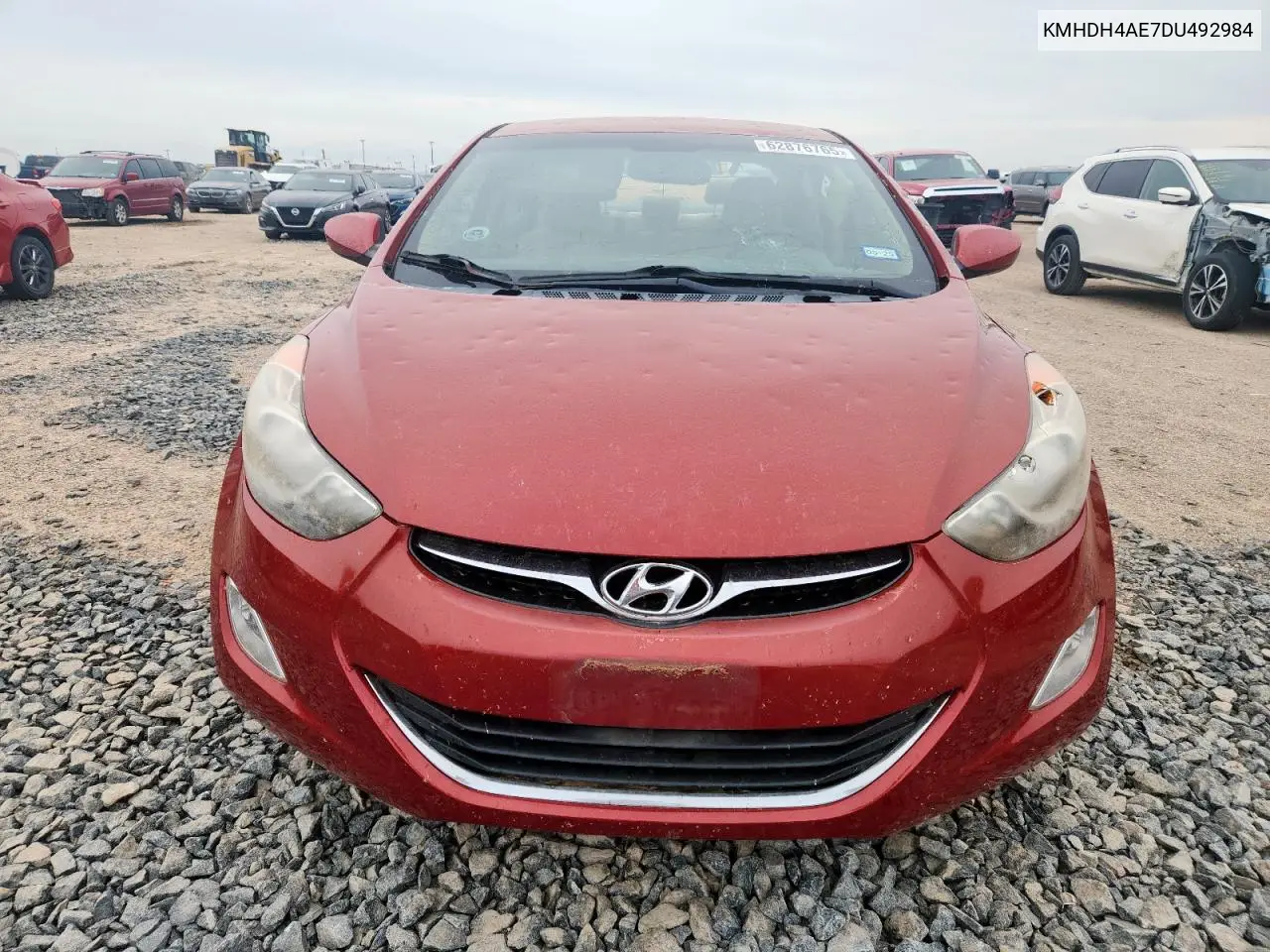 2013 Hyundai Elantra Gls VIN: KMHDH4AE7DU492984 Lot: 62876765