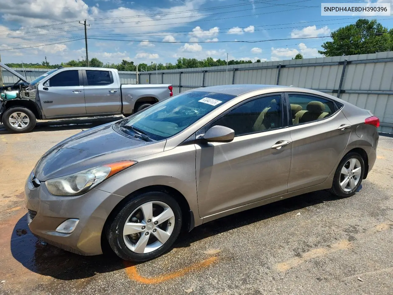 2013 Hyundai Elantra Gls VIN: 5NPDH4AE8DH390396 Lot: 63040105