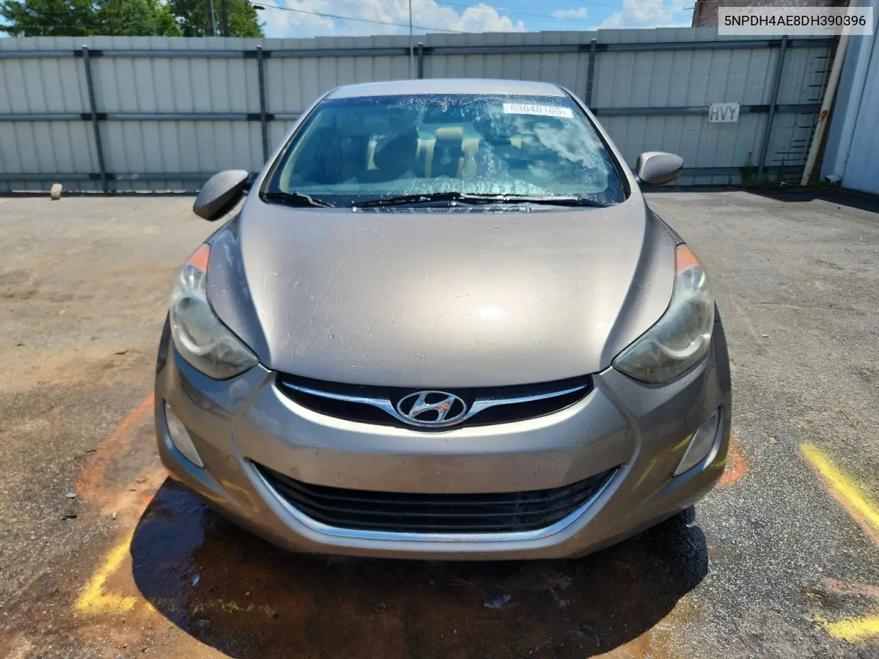2013 Hyundai Elantra Gls VIN: 5NPDH4AE8DH390396 Lot: 63040105
