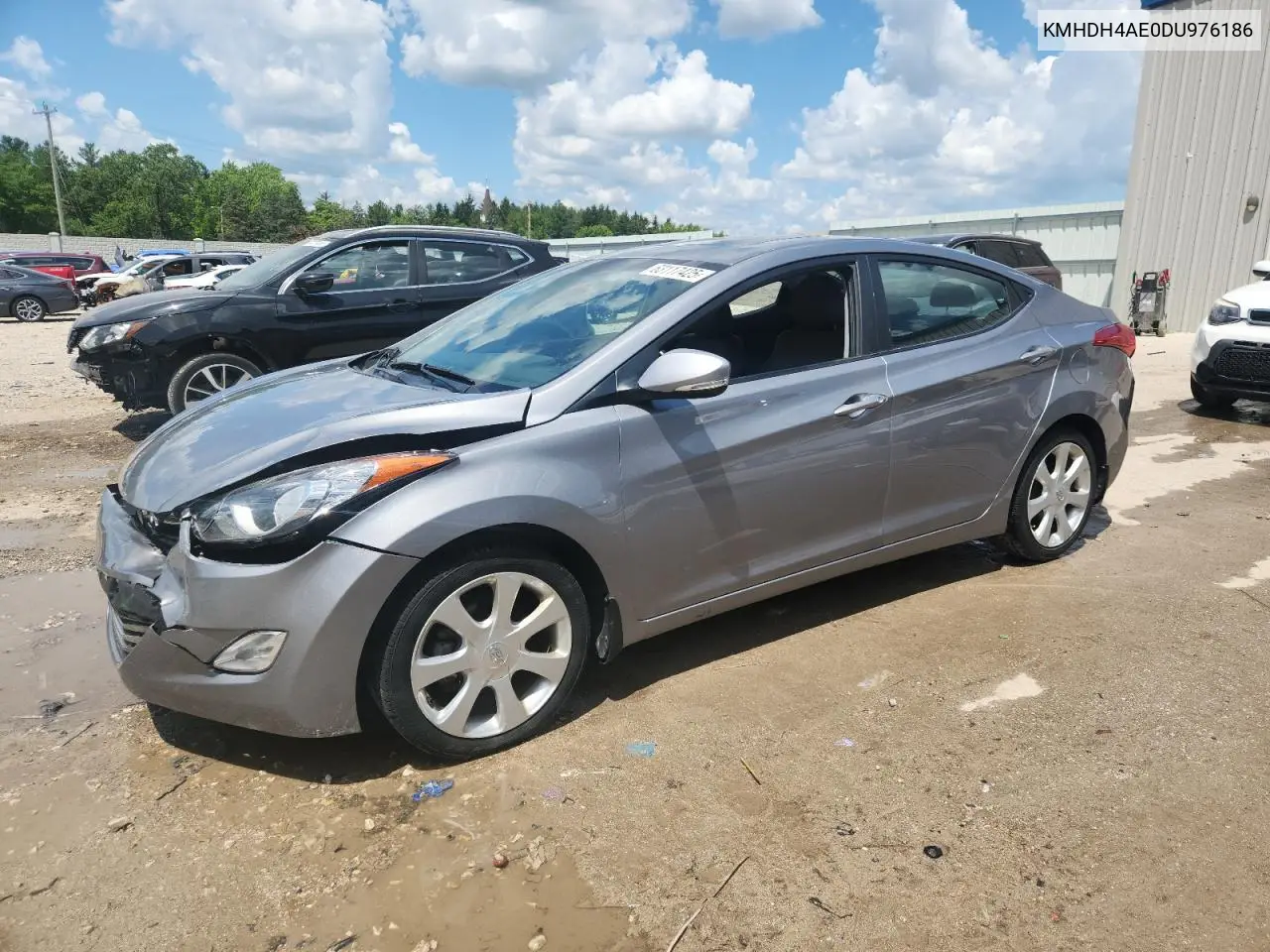 2013 Hyundai Elantra Gls VIN: KMHDH4AE0DU976186 Lot: 63117425