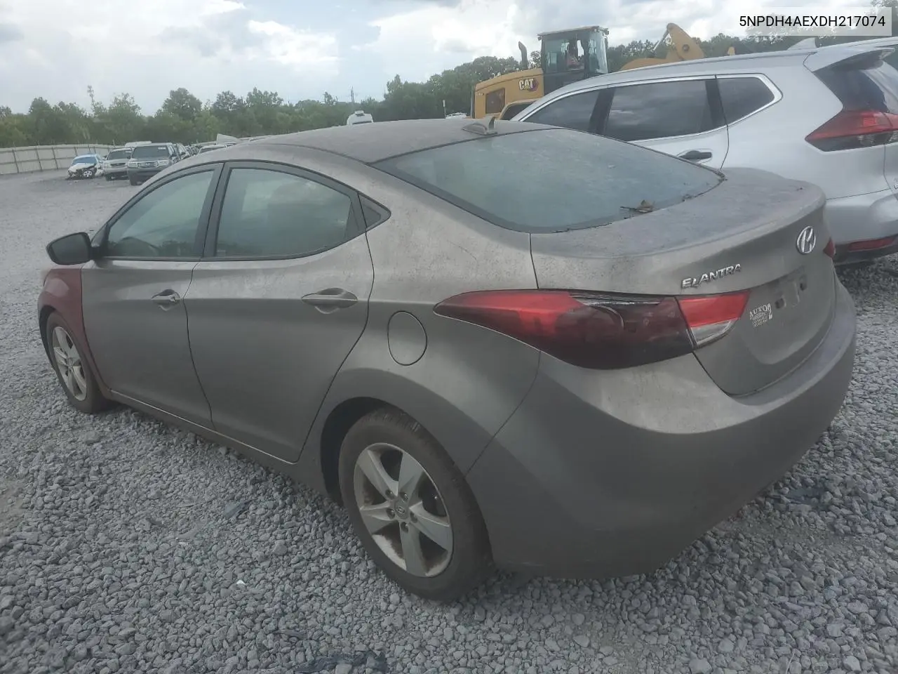 2013 Hyundai Elantra Gls VIN: 5NPDH4AEXDH217074 Lot: 63146715