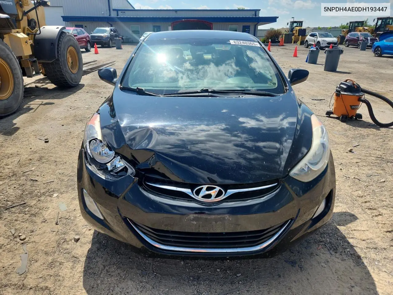 2013 Hyundai Elantra Gls VIN: 5NPDH4AE0DH193447 Lot: 63240365