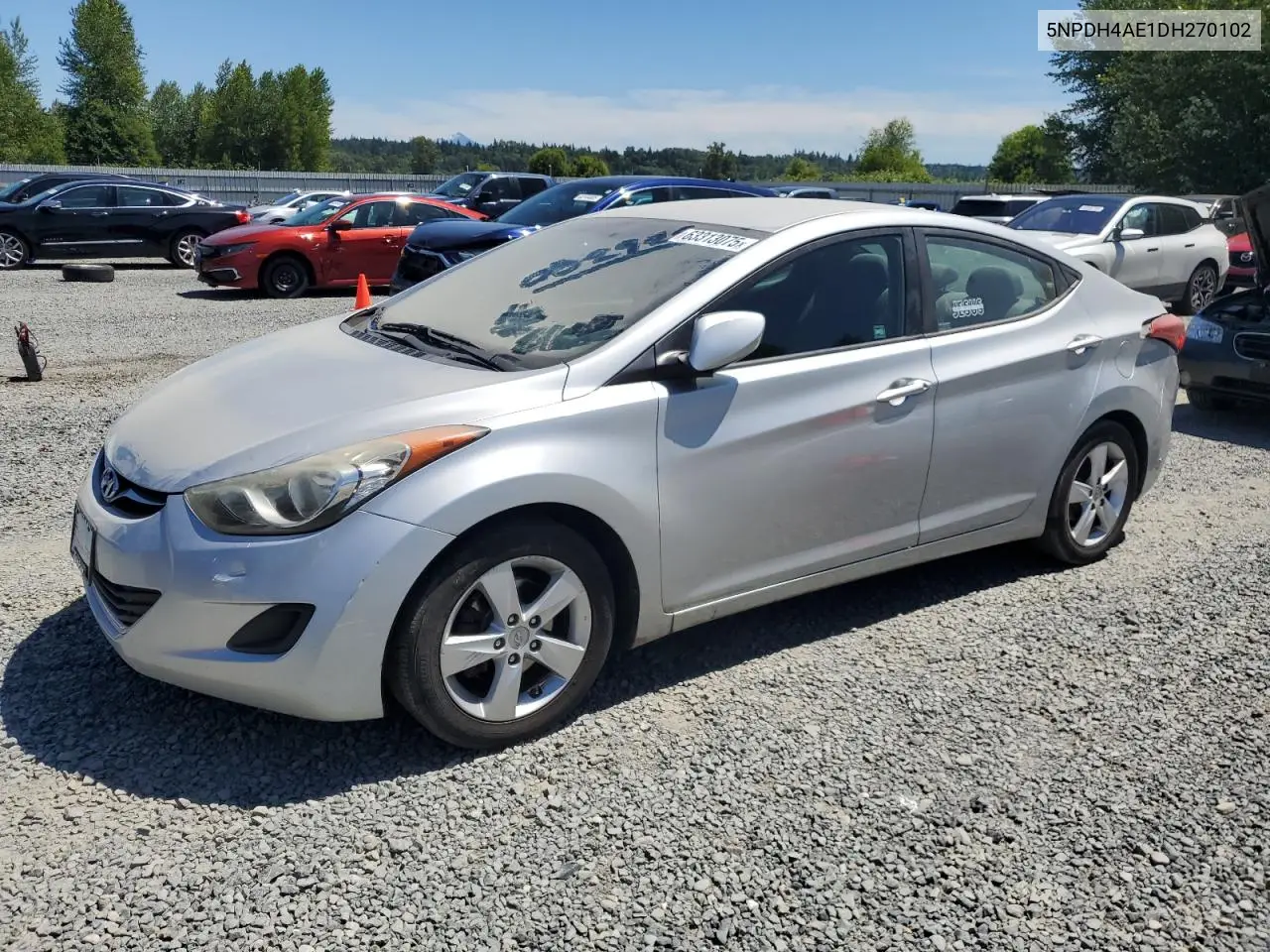 2013 Hyundai Elantra Gls VIN: 5NPDH4AE1DH270102 Lot: 63313075
