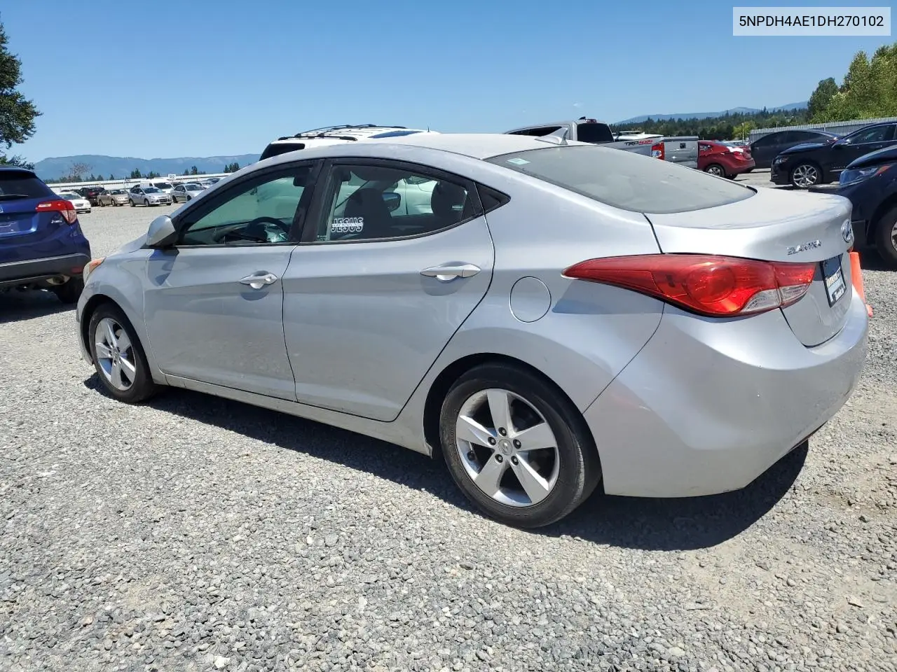 2013 Hyundai Elantra Gls VIN: 5NPDH4AE1DH270102 Lot: 63313075