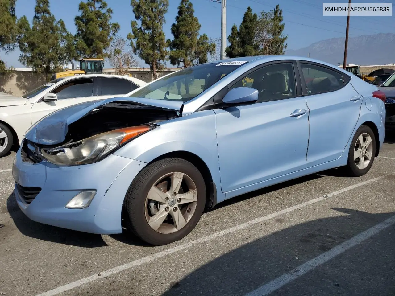 2013 Hyundai Elantra Gls VIN: KMHDH4AE2DU565839 Lot: 63349475