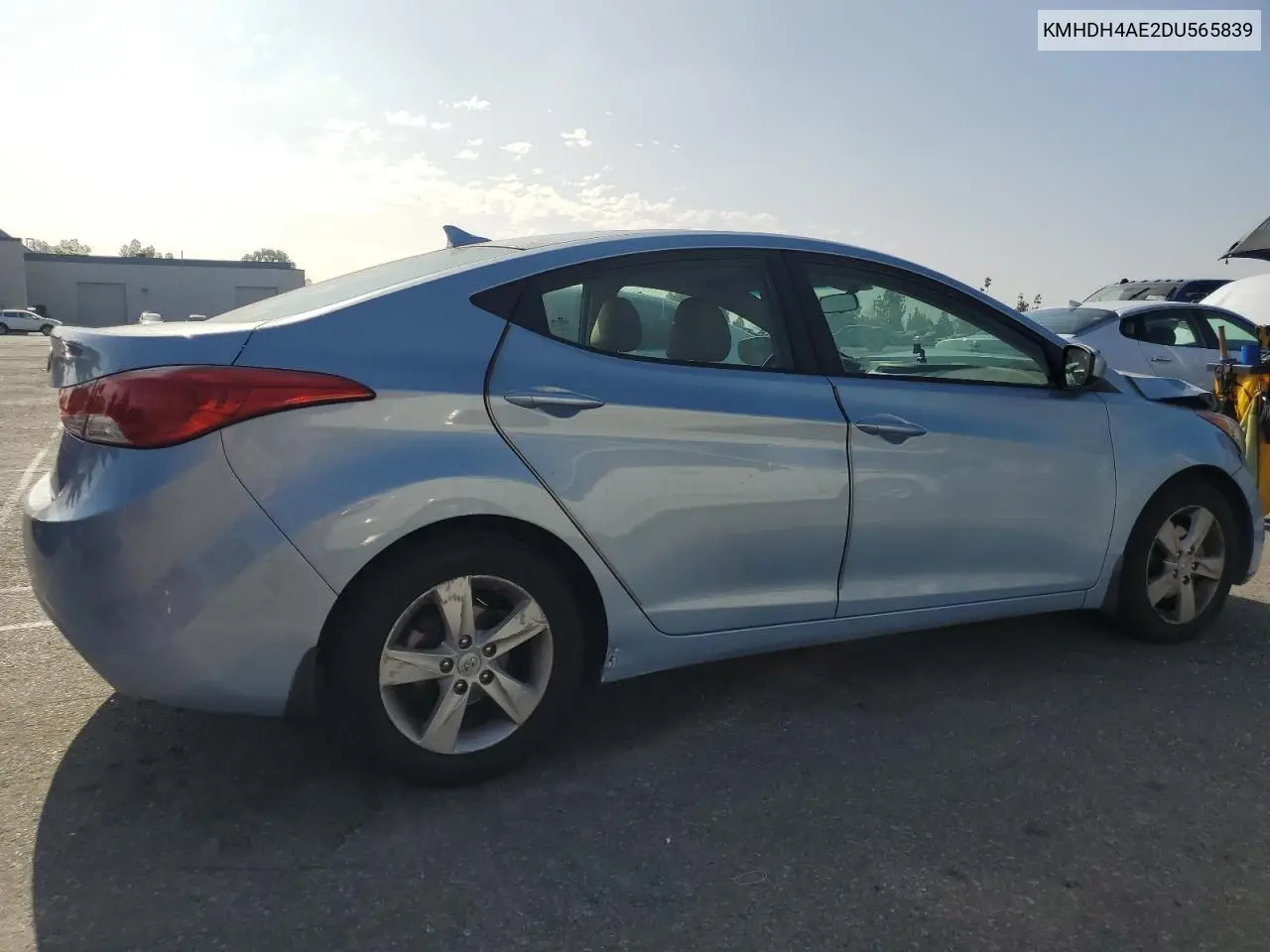 2013 Hyundai Elantra Gls VIN: KMHDH4AE2DU565839 Lot: 63349475