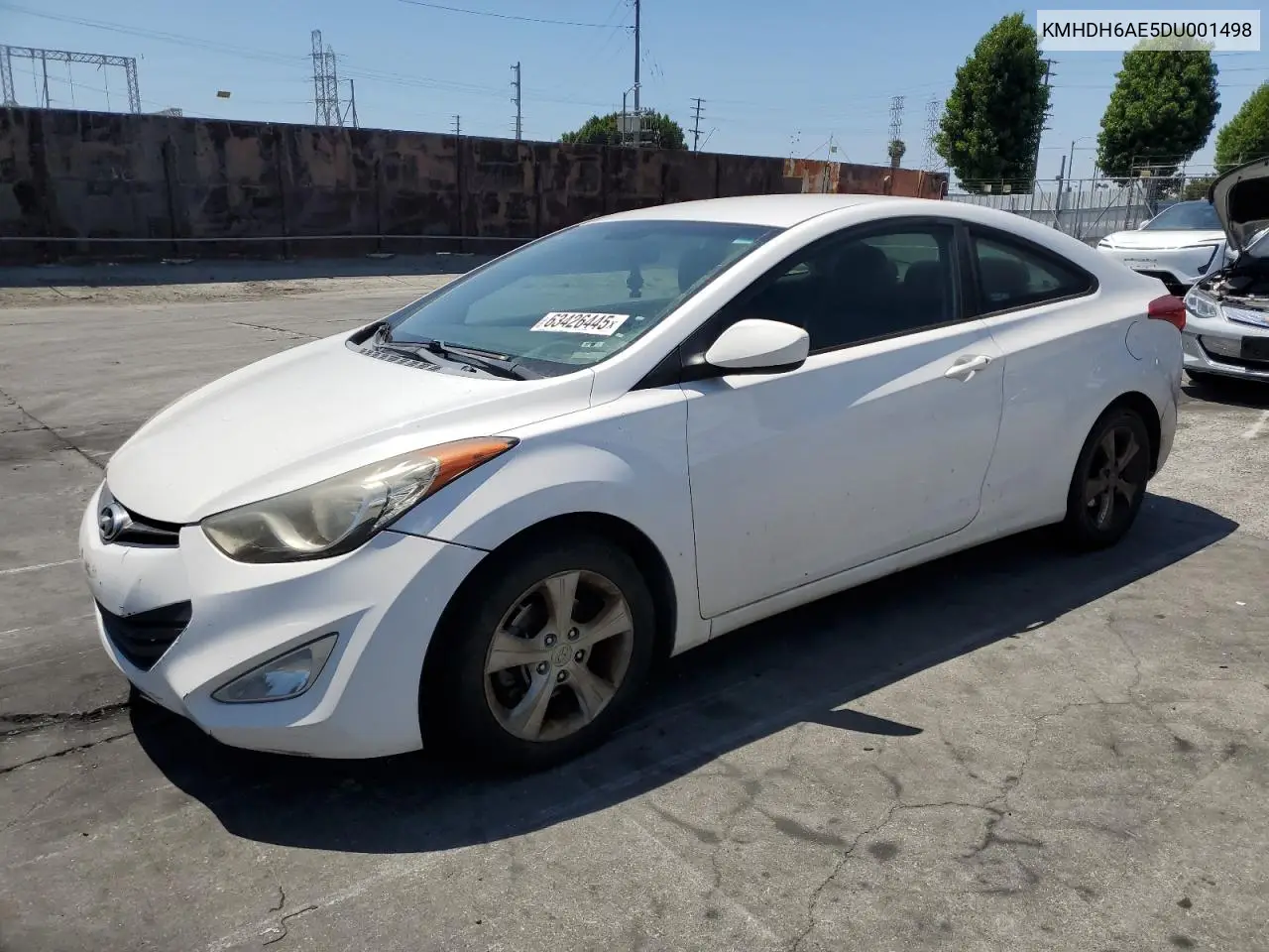 2013 Hyundai Elantra Coupe Gs VIN: KMHDH6AE5DU001498 Lot: 63426445
