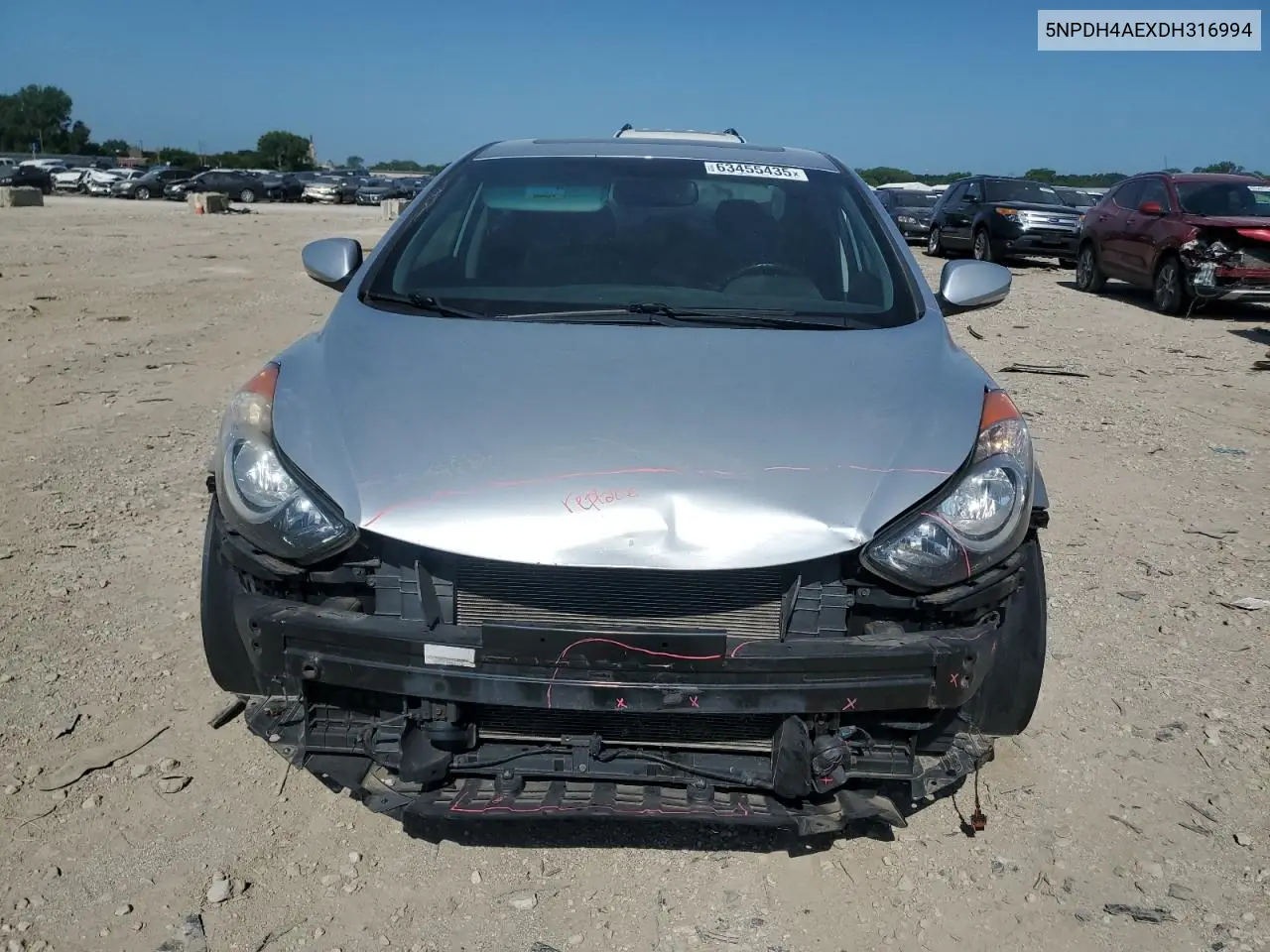 2013 Hyundai Elantra Gls VIN: 5NPDH4AEXDH316994 Lot: 63455435