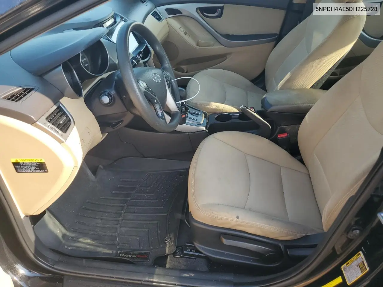 2013 Hyundai Elantra Gls VIN: 5NPDH4AE5DH225728 Lot: 63495885