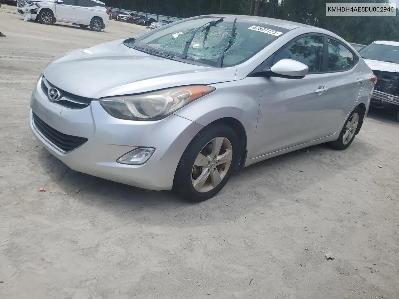 2013 Hyundai Elantra Gls VIN: KMHDH4AE5DU002946 Lot: 63561175