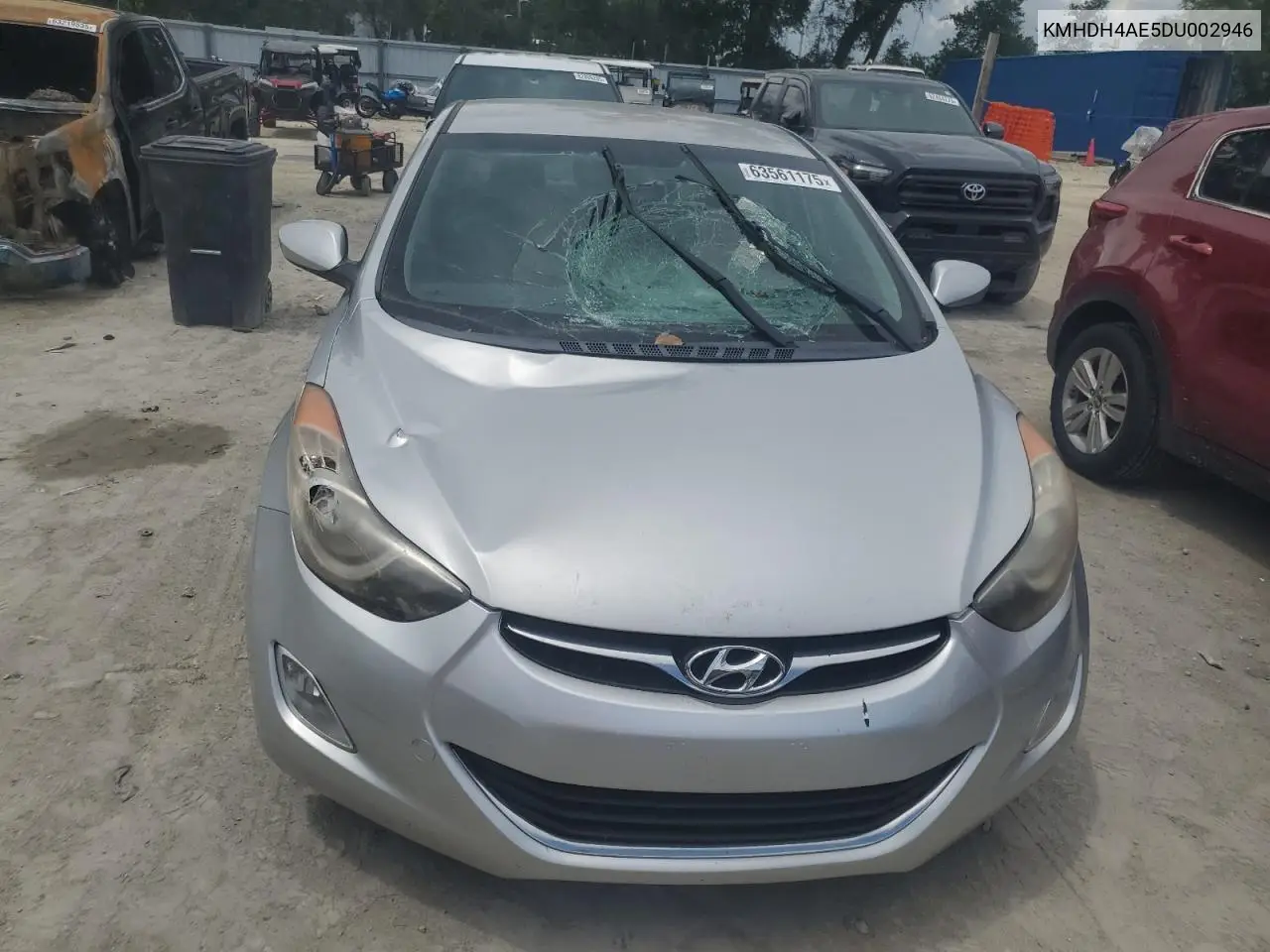 2013 Hyundai Elantra Gls VIN: KMHDH4AE5DU002946 Lot: 63561175