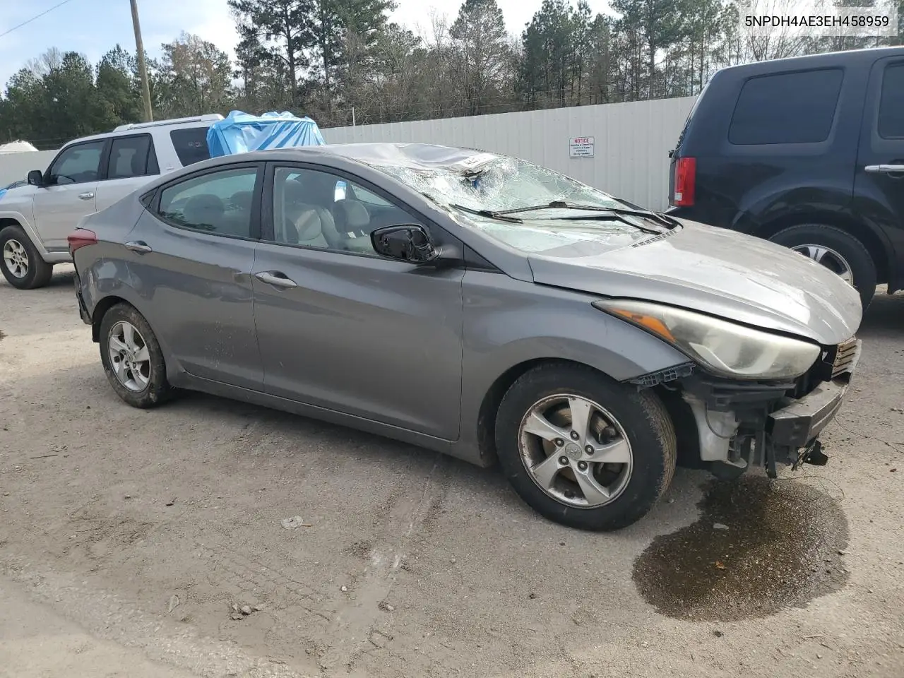 2014 Hyundai Elantra Se VIN: 5NPDH4AE3EH458959 Lot: 54251495