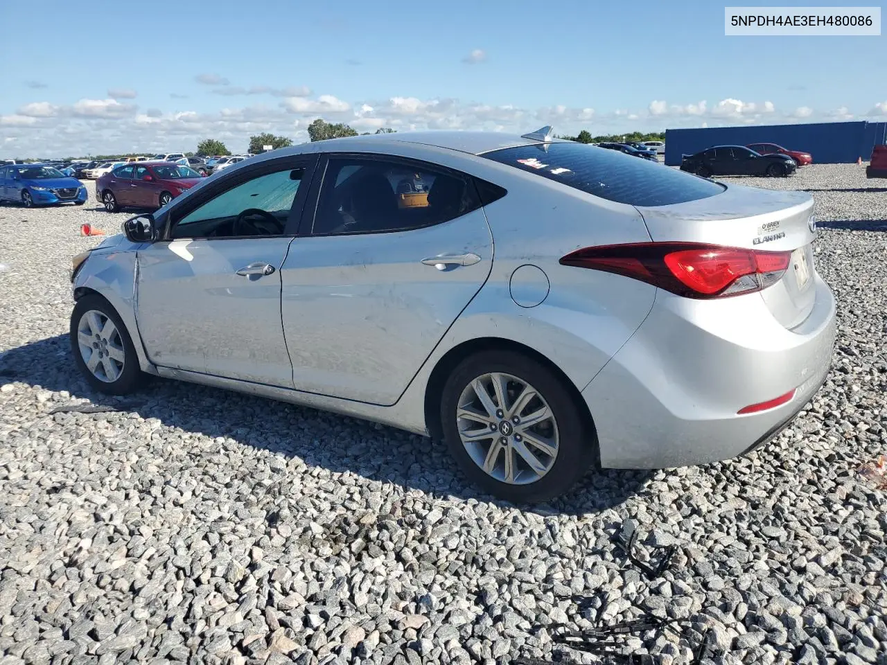 2014 Hyundai Elantra Se VIN: 5NPDH4AE3EH480086 Lot: 56955475