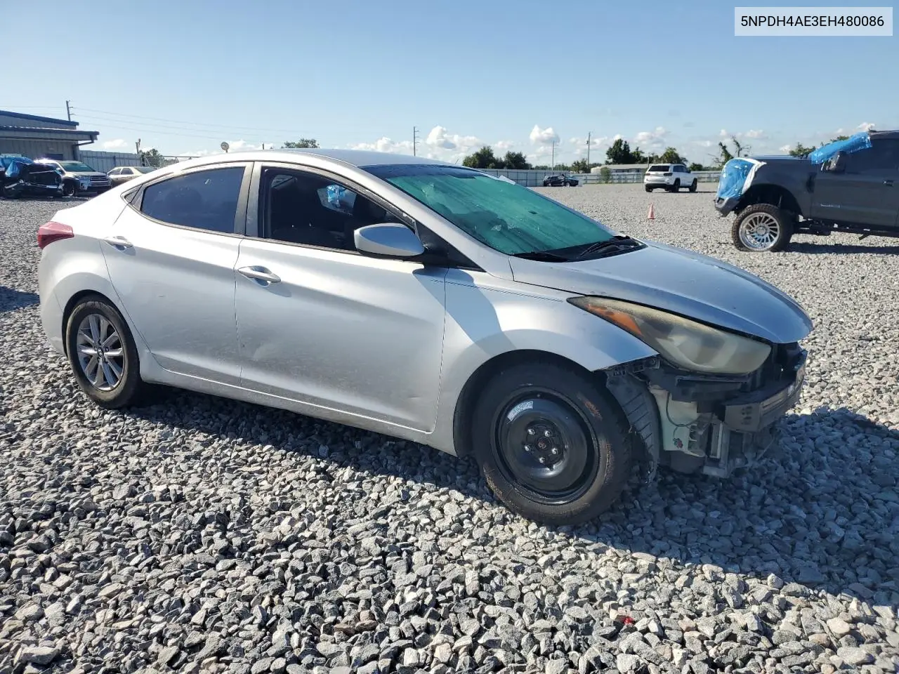 2014 Hyundai Elantra Se VIN: 5NPDH4AE3EH480086 Lot: 56955475