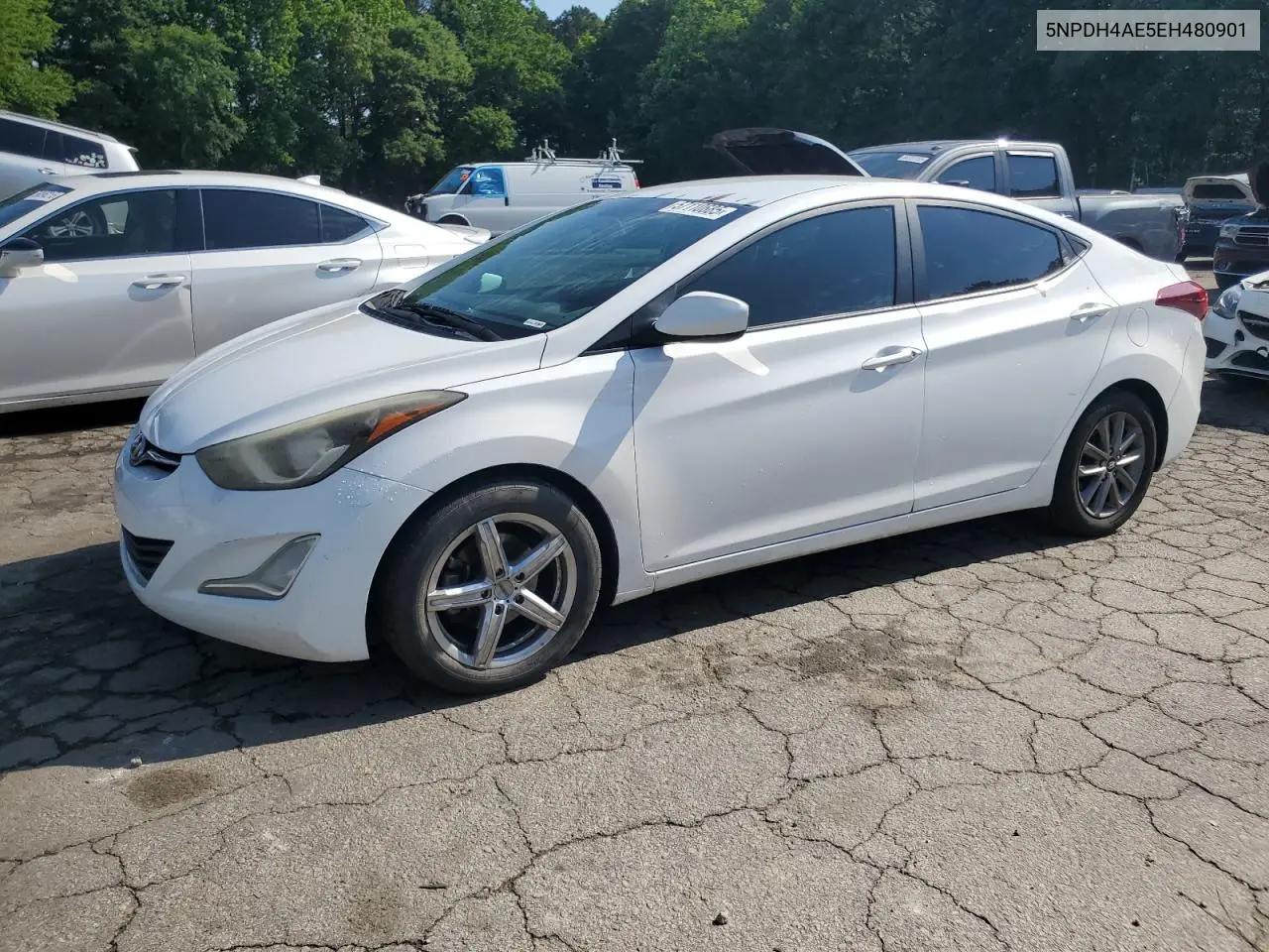 2014 Hyundai Elantra Se VIN: 5NPDH4AE5EH480901 Lot: 57110685