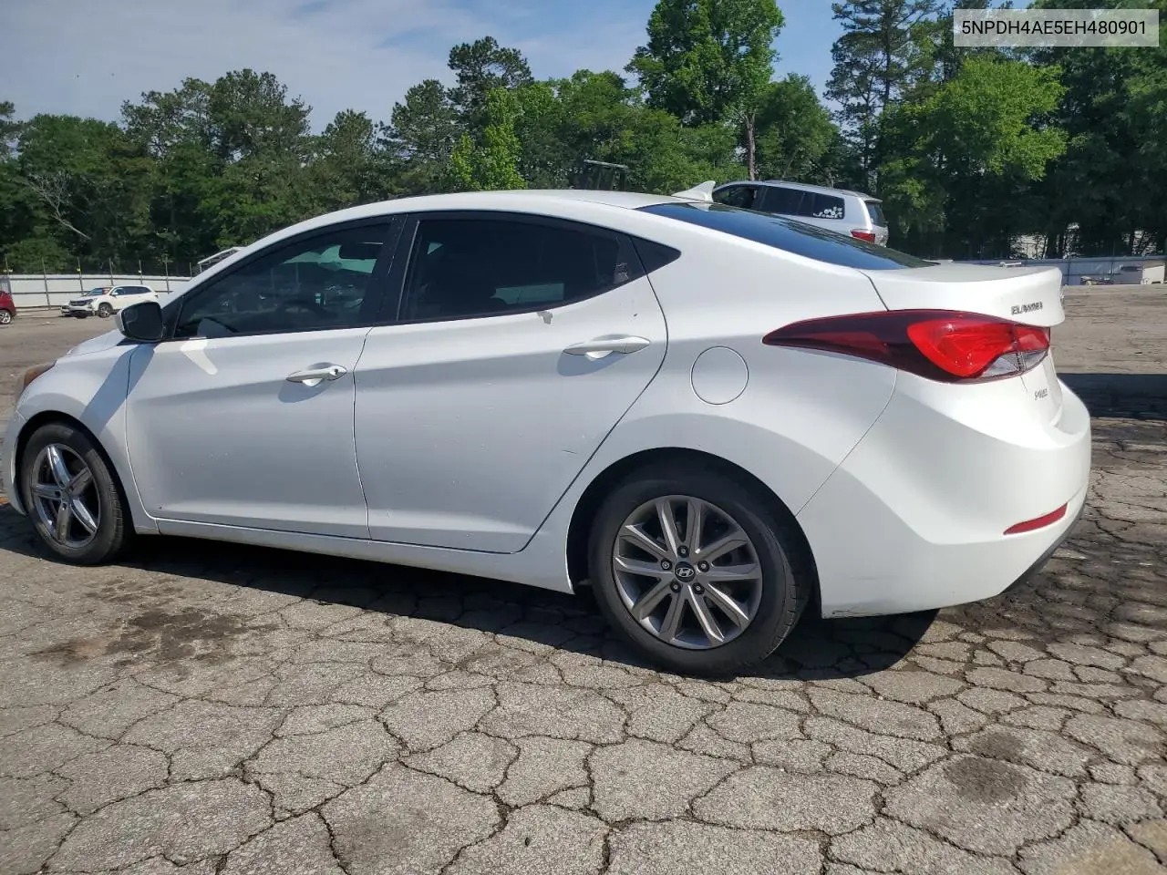 2014 Hyundai Elantra Se VIN: 5NPDH4AE5EH480901 Lot: 57110685