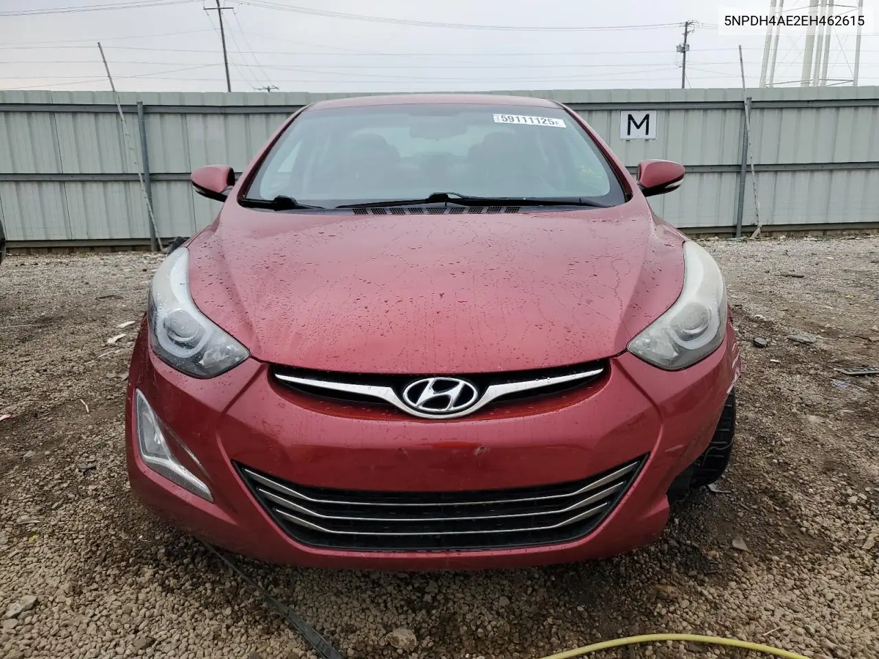 2014 Hyundai Elantra Se VIN: 5NPDH4AE2EH462615 Lot: 59111125