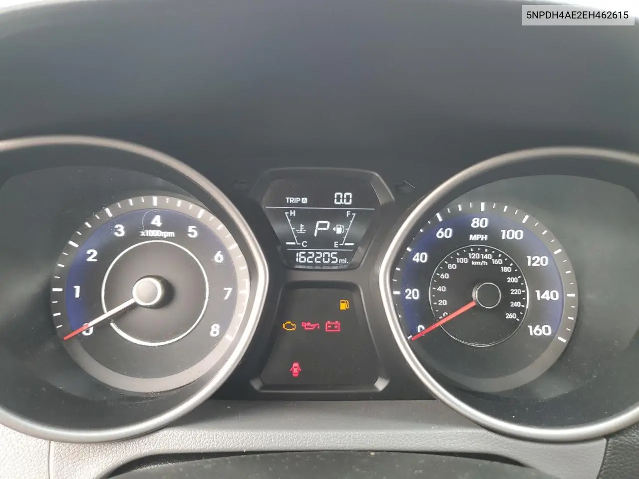 2014 Hyundai Elantra Se VIN: 5NPDH4AE2EH462615 Lot: 59111125