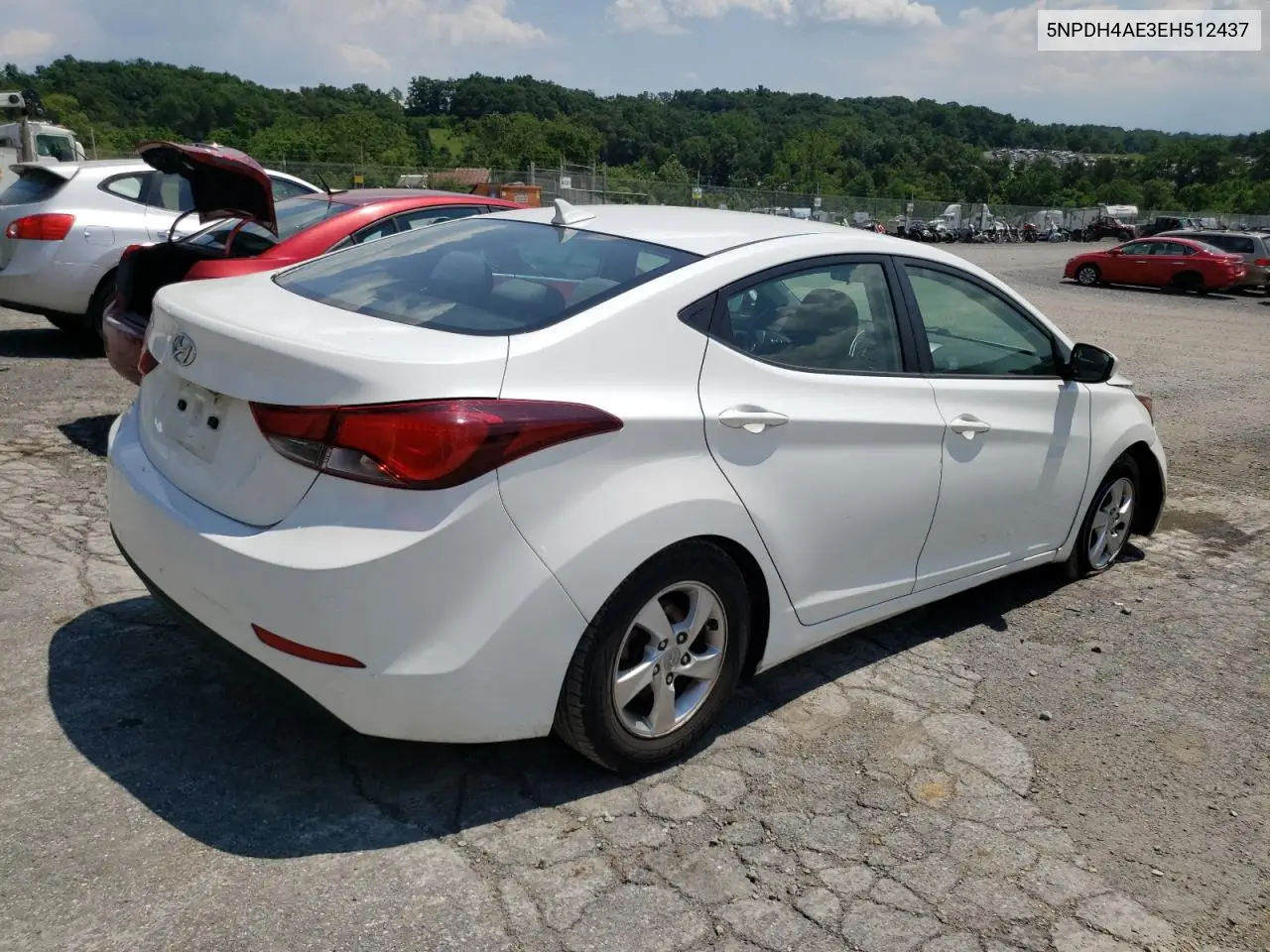 2014 Hyundai Elantra Se VIN: 5NPDH4AE3EH512437 Lot: 62657935