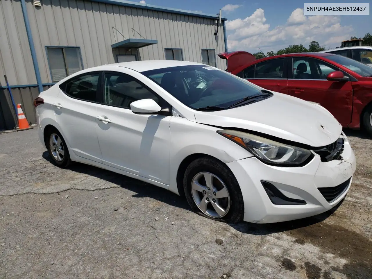 2014 Hyundai Elantra Se VIN: 5NPDH4AE3EH512437 Lot: 62657935