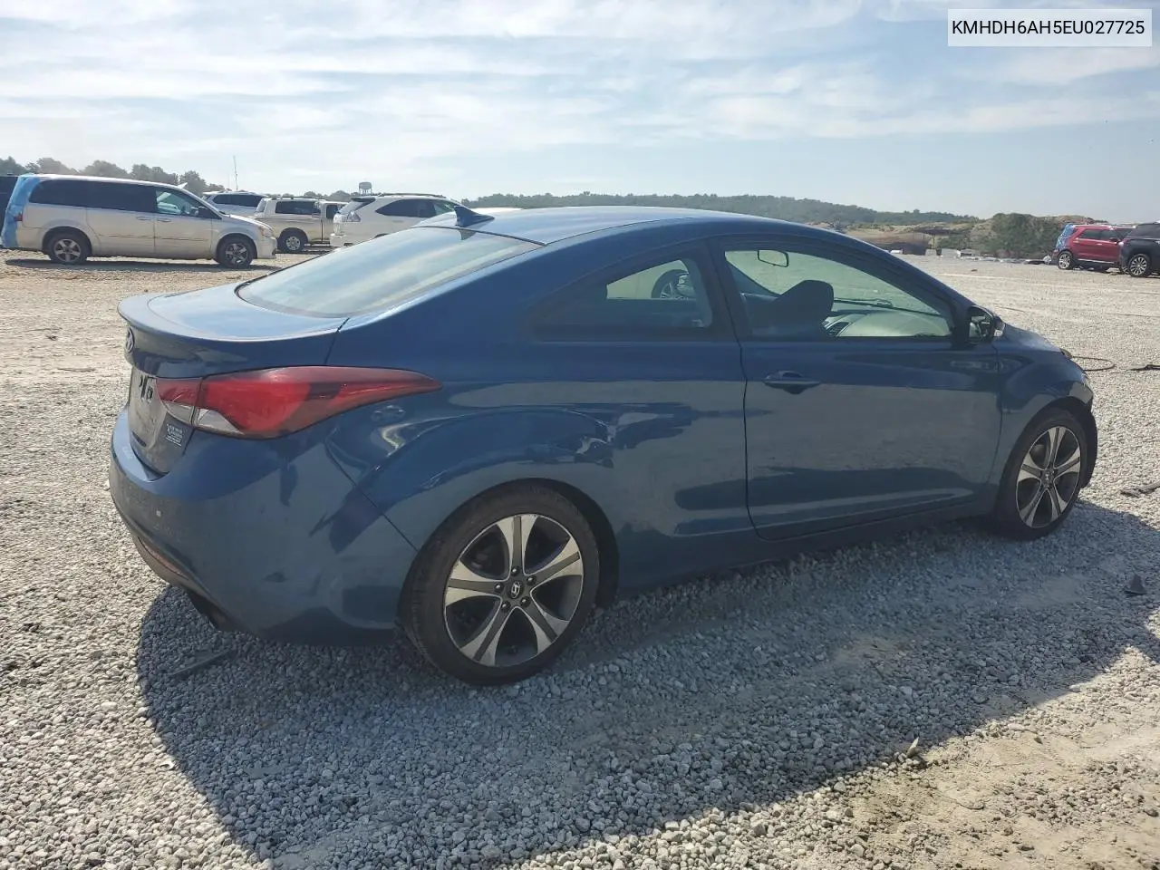 2014 Hyundai Elantra Coupe Gs VIN: KMHDH6AH5EU027725 Lot: 62928675