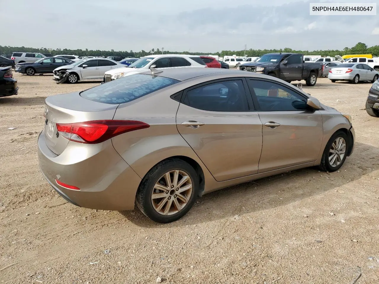 2014 Hyundai Elantra Se VIN: 5NPDH4AE6EH480647 Lot: 63104985