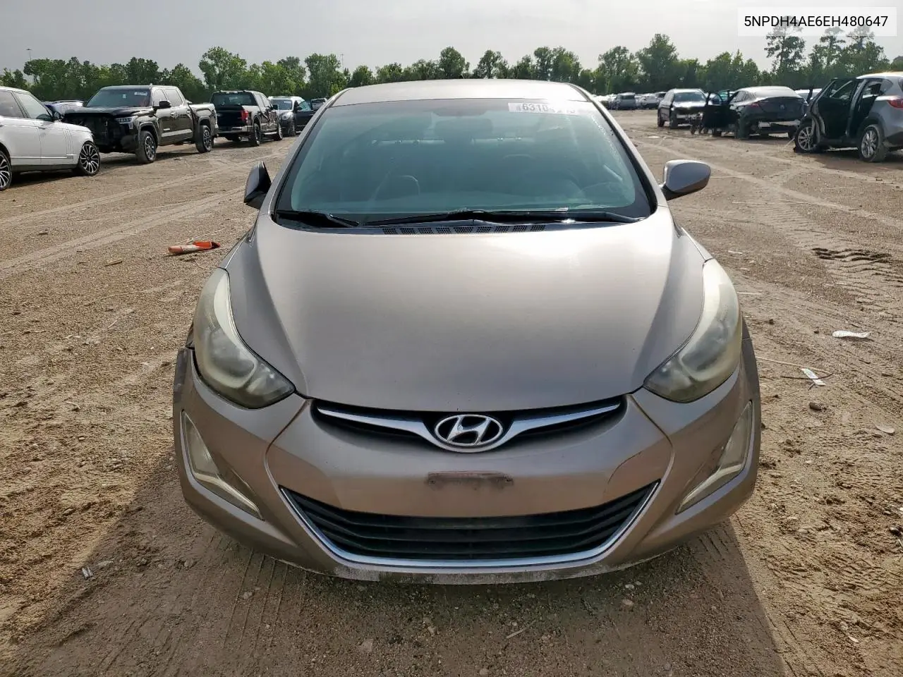 2014 Hyundai Elantra Se VIN: 5NPDH4AE6EH480647 Lot: 63104985