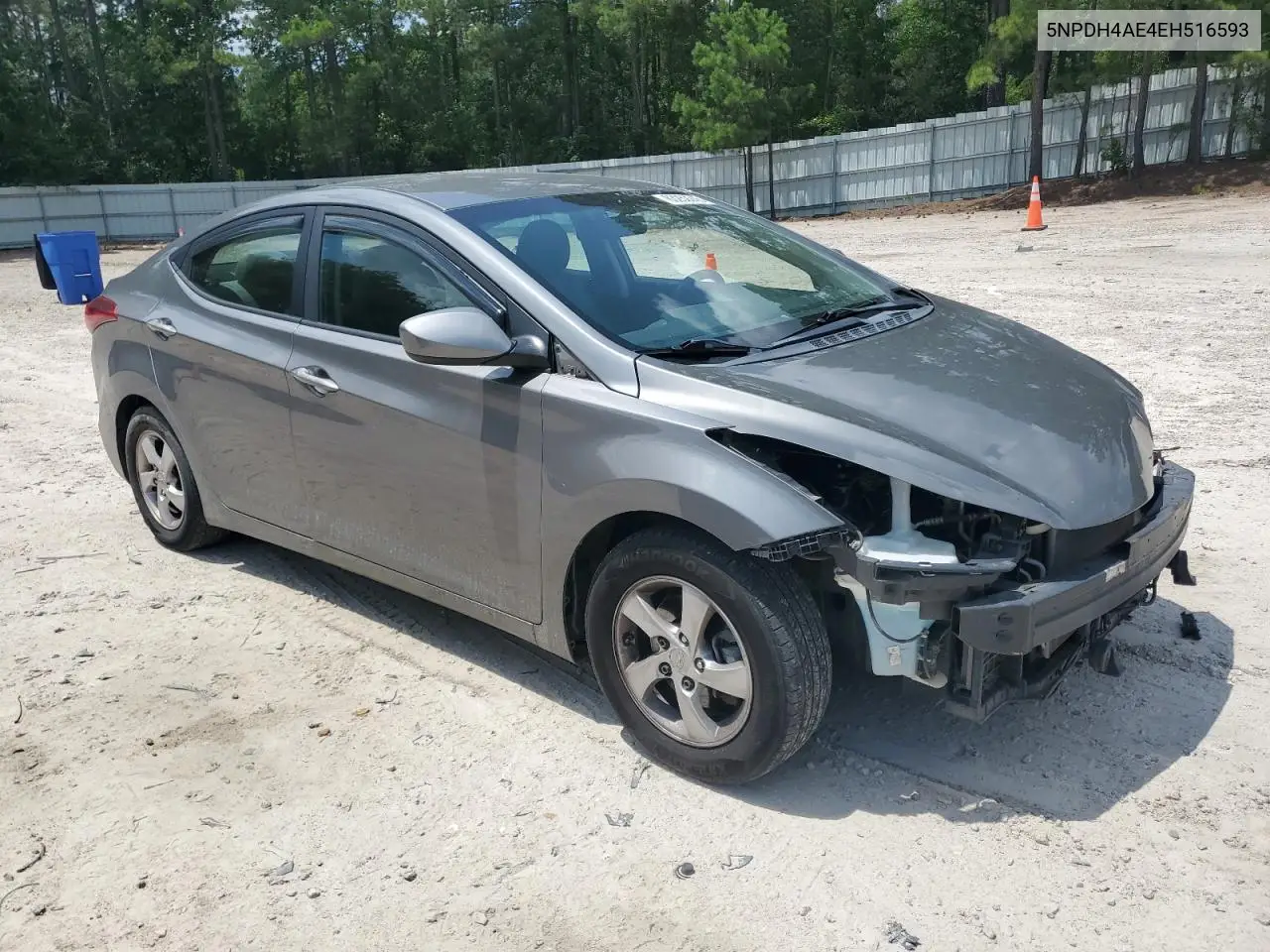 2014 Hyundai Elantra Se VIN: 5NPDH4AE4EH516593 Lot: 63252245