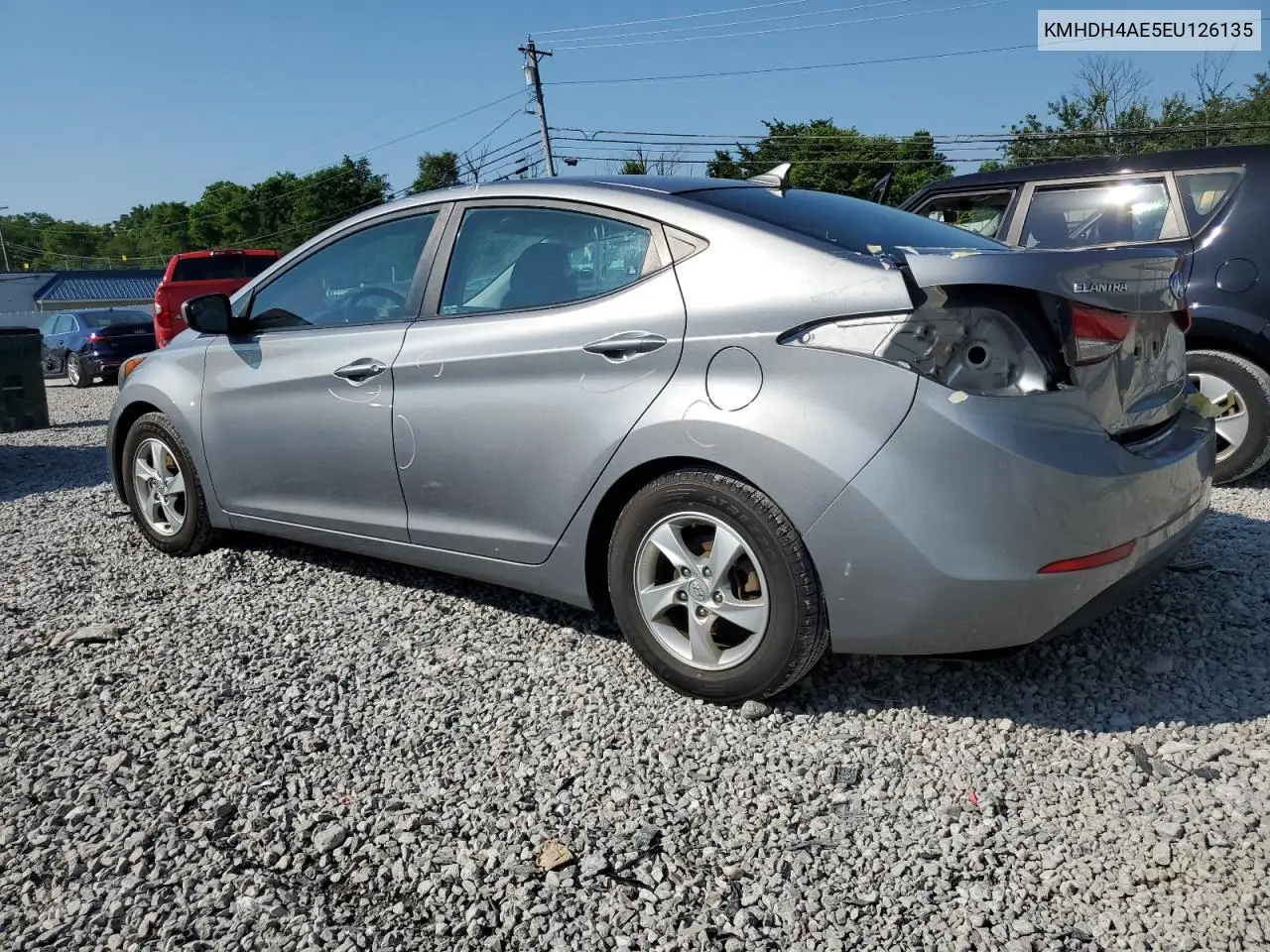 2014 Hyundai Elantra Se VIN: KMHDH4AE5EU126135 Lot: 63556315