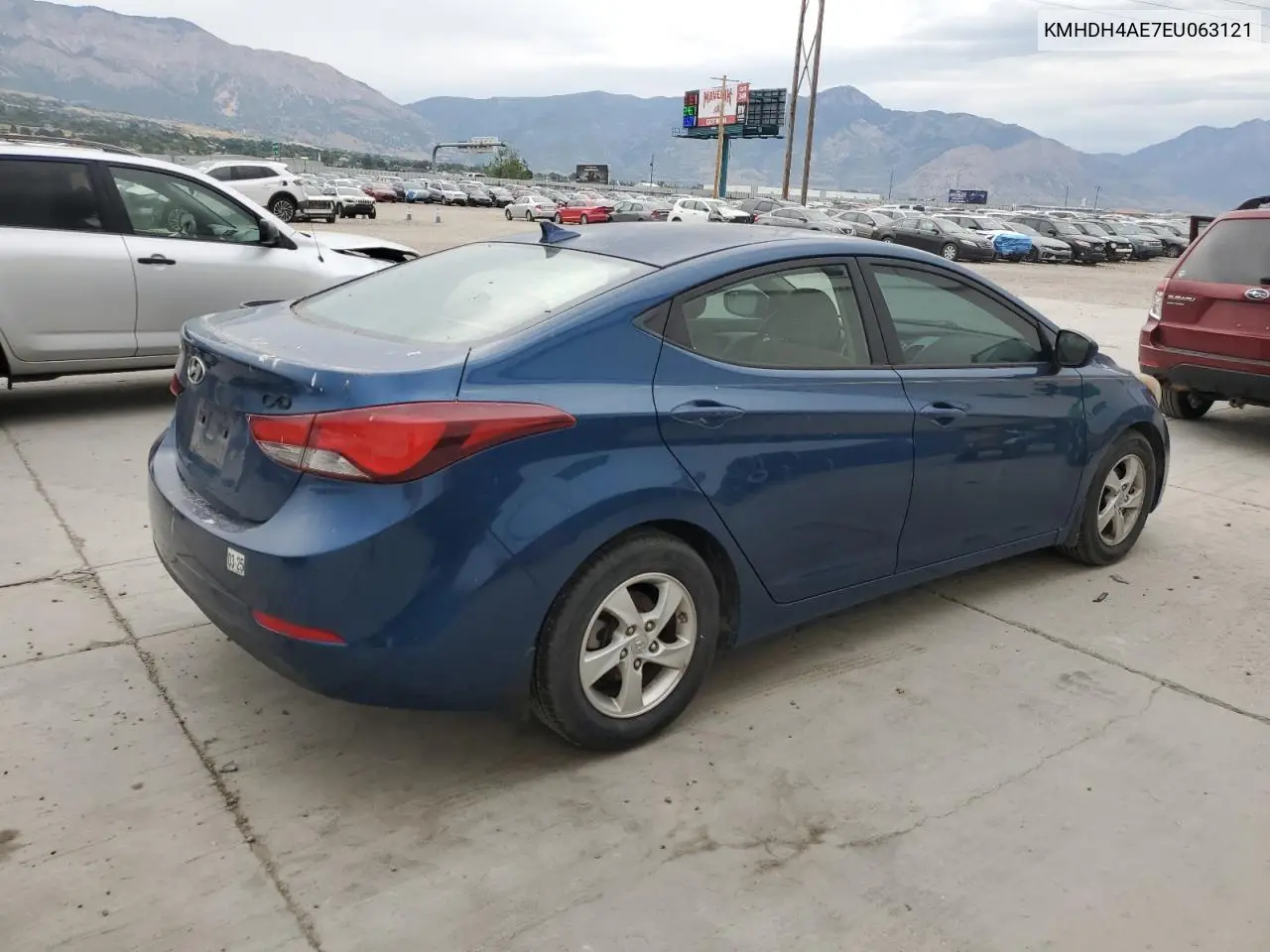 2014 Hyundai Elantra Se VIN: KMHDH4AE7EU063121 Lot: 63657795