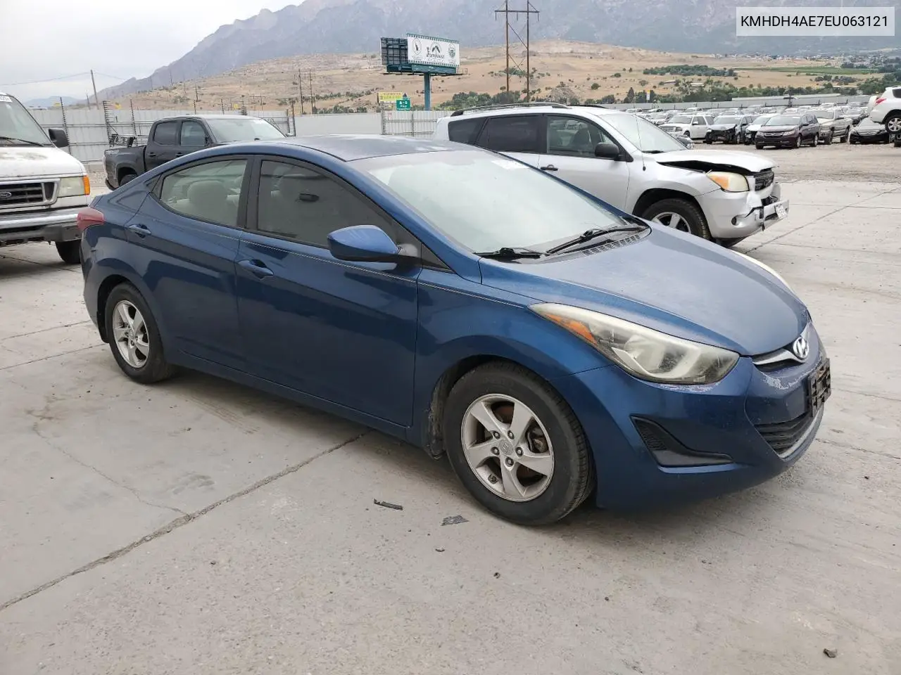 2014 Hyundai Elantra Se VIN: KMHDH4AE7EU063121 Lot: 63657795