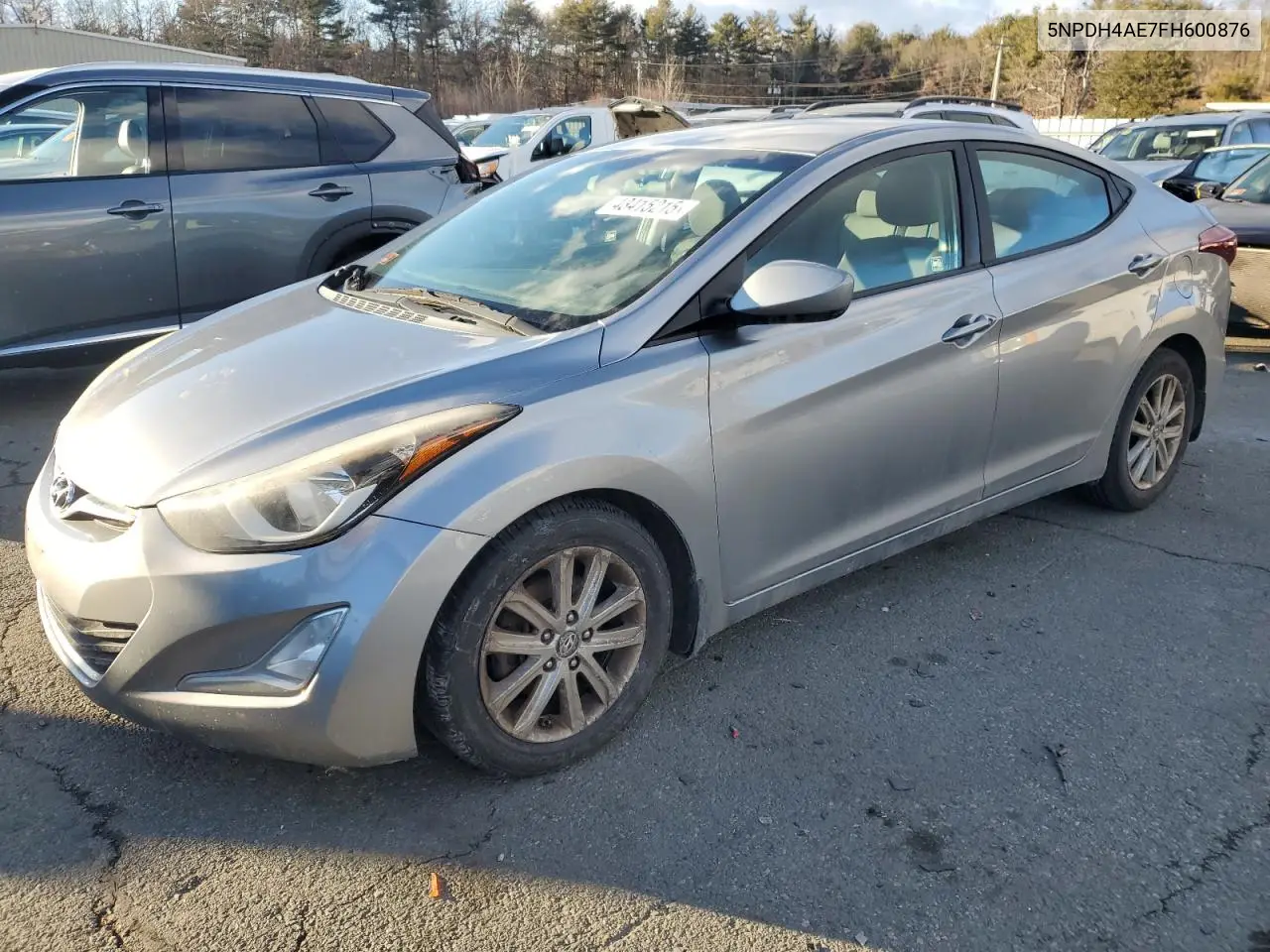 2015 Hyundai Elantra Se VIN: 5NPDH4AE7FH600876 Lot: 43415215