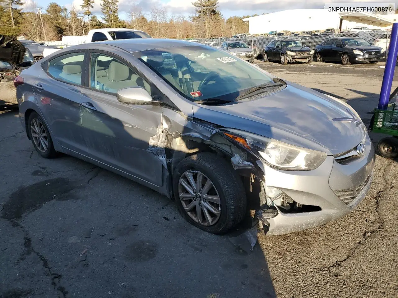 2015 Hyundai Elantra Se VIN: 5NPDH4AE7FH600876 Lot: 43415215