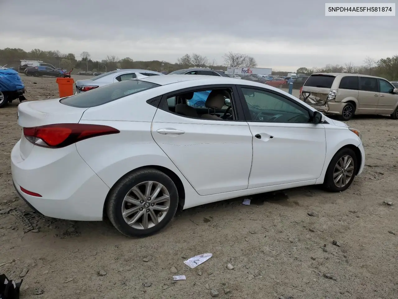 2015 Hyundai Elantra Se VIN: 5NPDH4AE5FH581874 Lot: 52735565