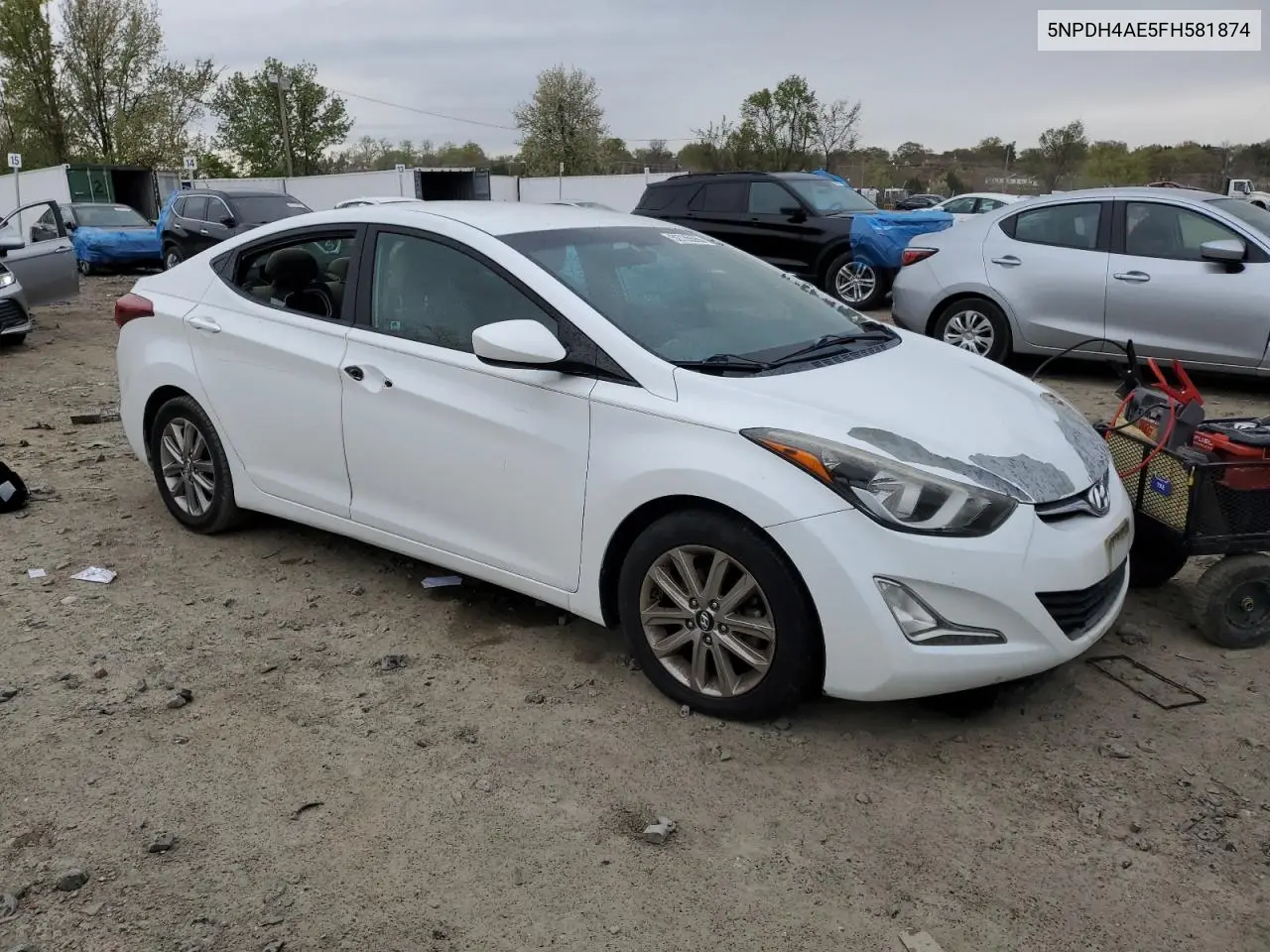 2015 Hyundai Elantra Se VIN: 5NPDH4AE5FH581874 Lot: 52735565