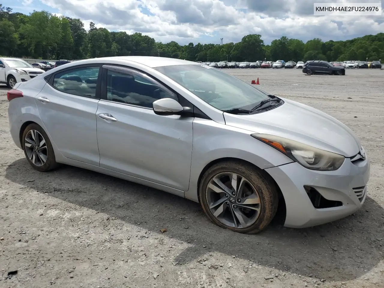 2015 Hyundai Elantra Se VIN: KMHDH4AE2FU224976 Lot: 57090125