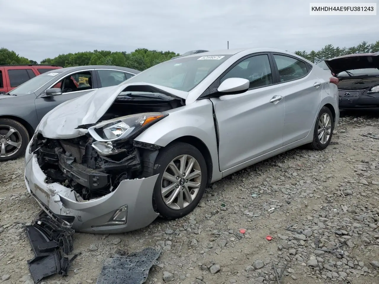 2015 Hyundai Elantra Se VIN: KMHDH4AE9FU381243 Lot: 62599575