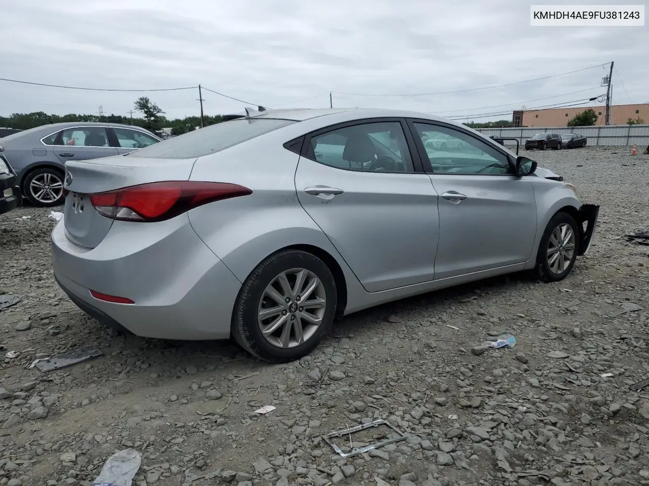 2015 Hyundai Elantra Se VIN: KMHDH4AE9FU381243 Lot: 62599575